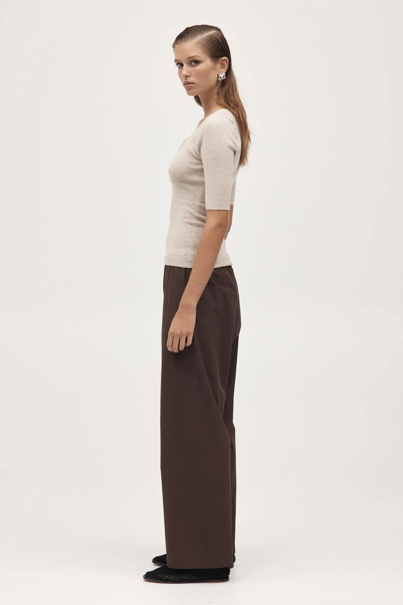 SHONA TOP - OATMEAL sold by Marle product image thumbnail 3