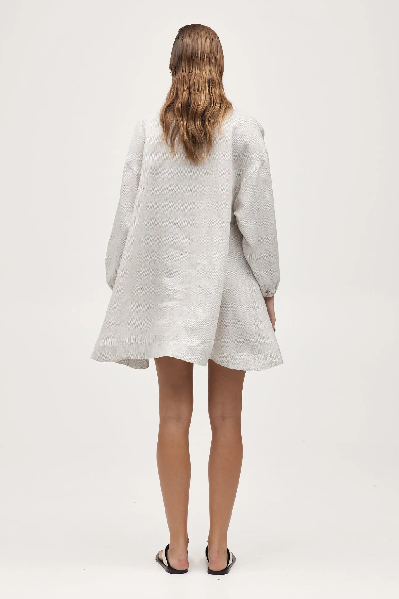 MYLA DRESS - TWILL STRIPE sold by Marle product image thumbnail 5