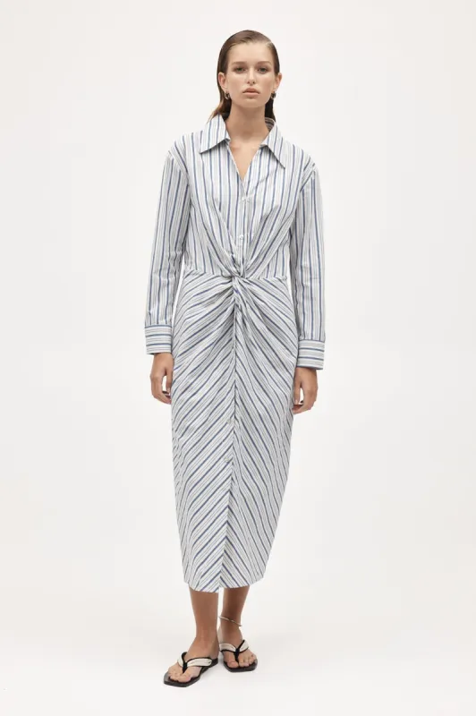COLLINS DRESS - CERULEAN STRIPE sold by Marle