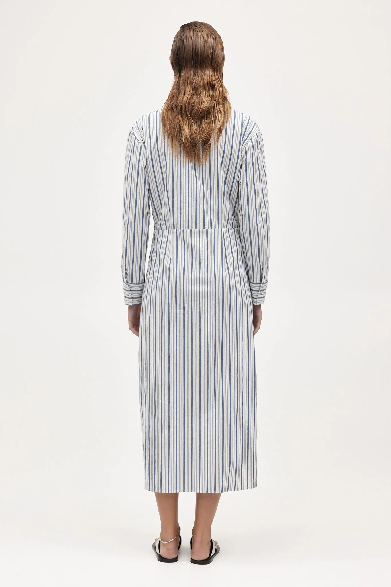 COLLINS DRESS - CERULEAN STRIPE sold by Marle product image thumbnail 5
