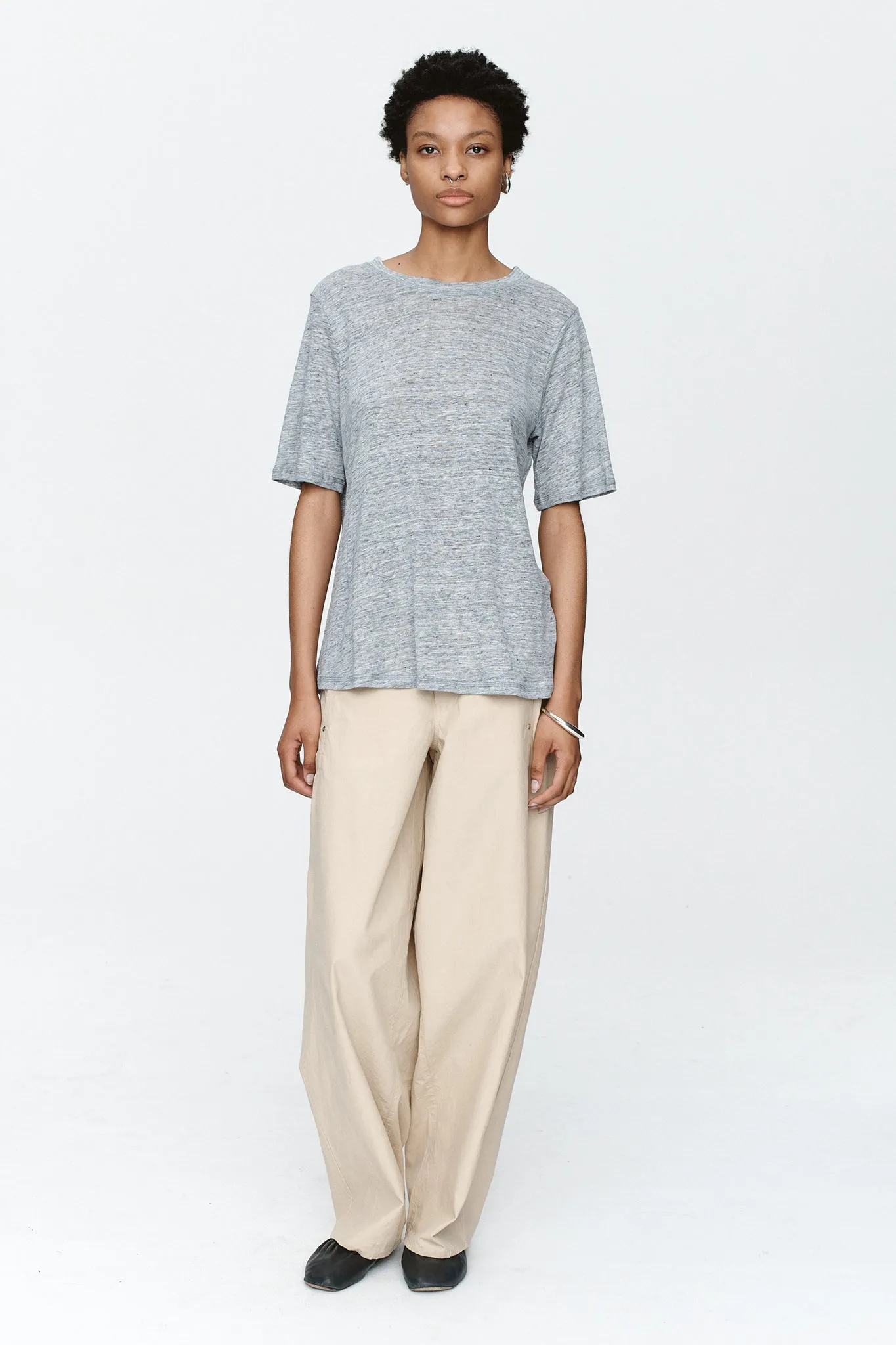 KENNA TEE - STERLING MELANGE sold by Marle product image thumbnail 2