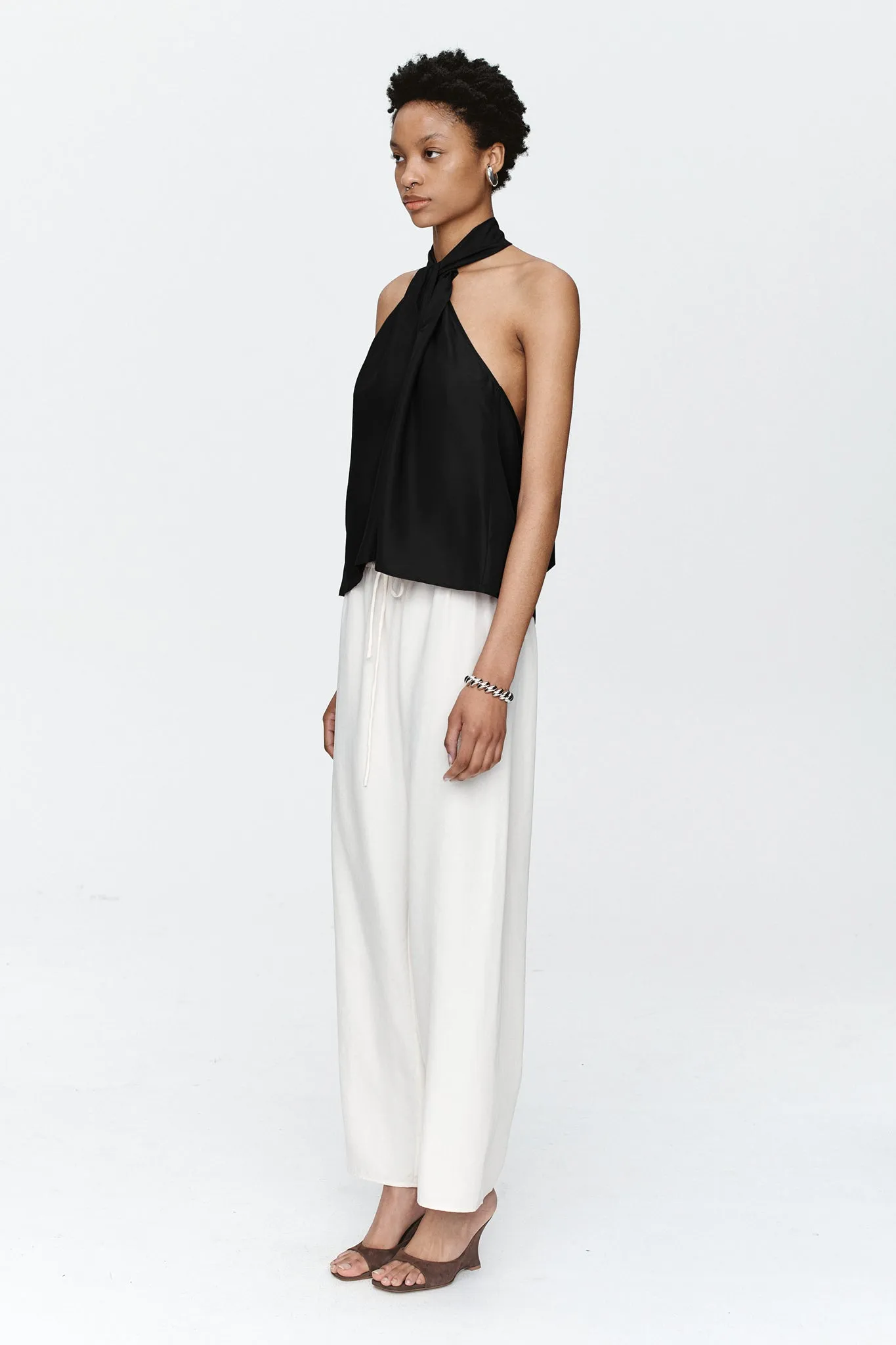 DARCY TOP - BLACK sold by Marle product image thumbnail 3