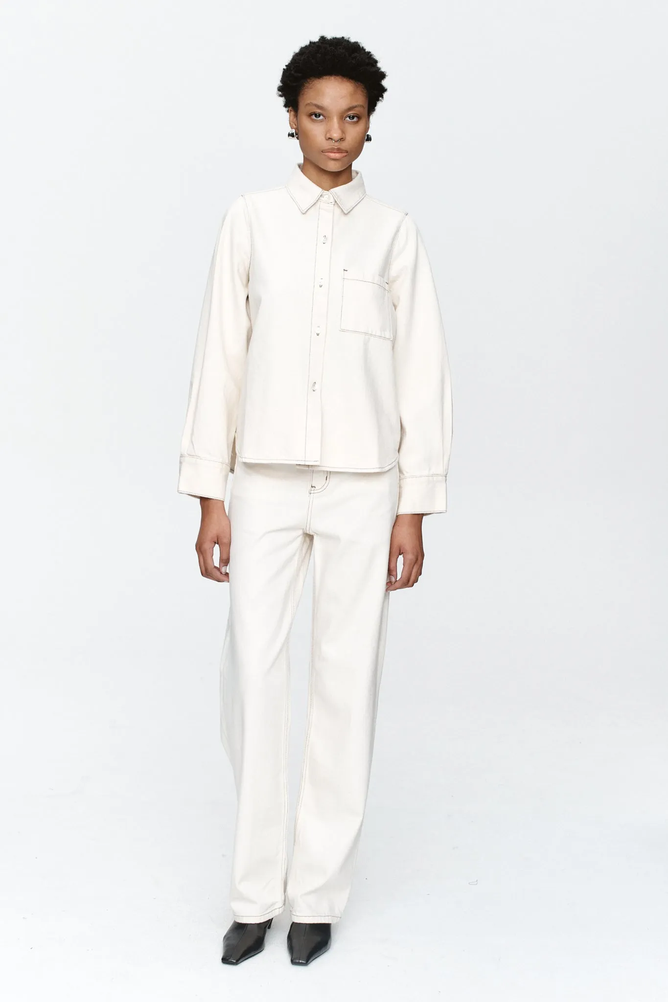 PEARL SHIRT - ECRU sold by Marle product image thumbnail 2