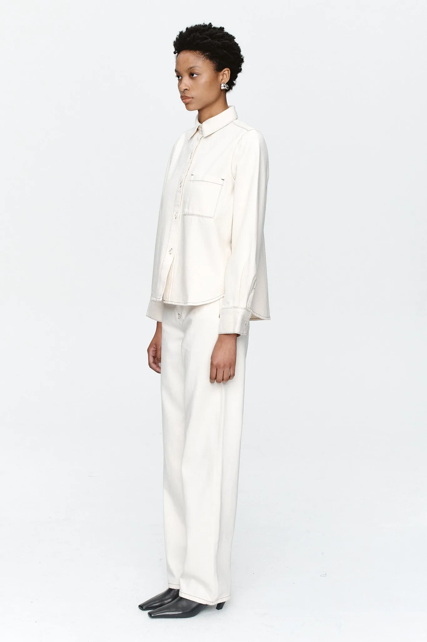 PEARL SHIRT - ECRU sold by Marle product image thumbnail 3