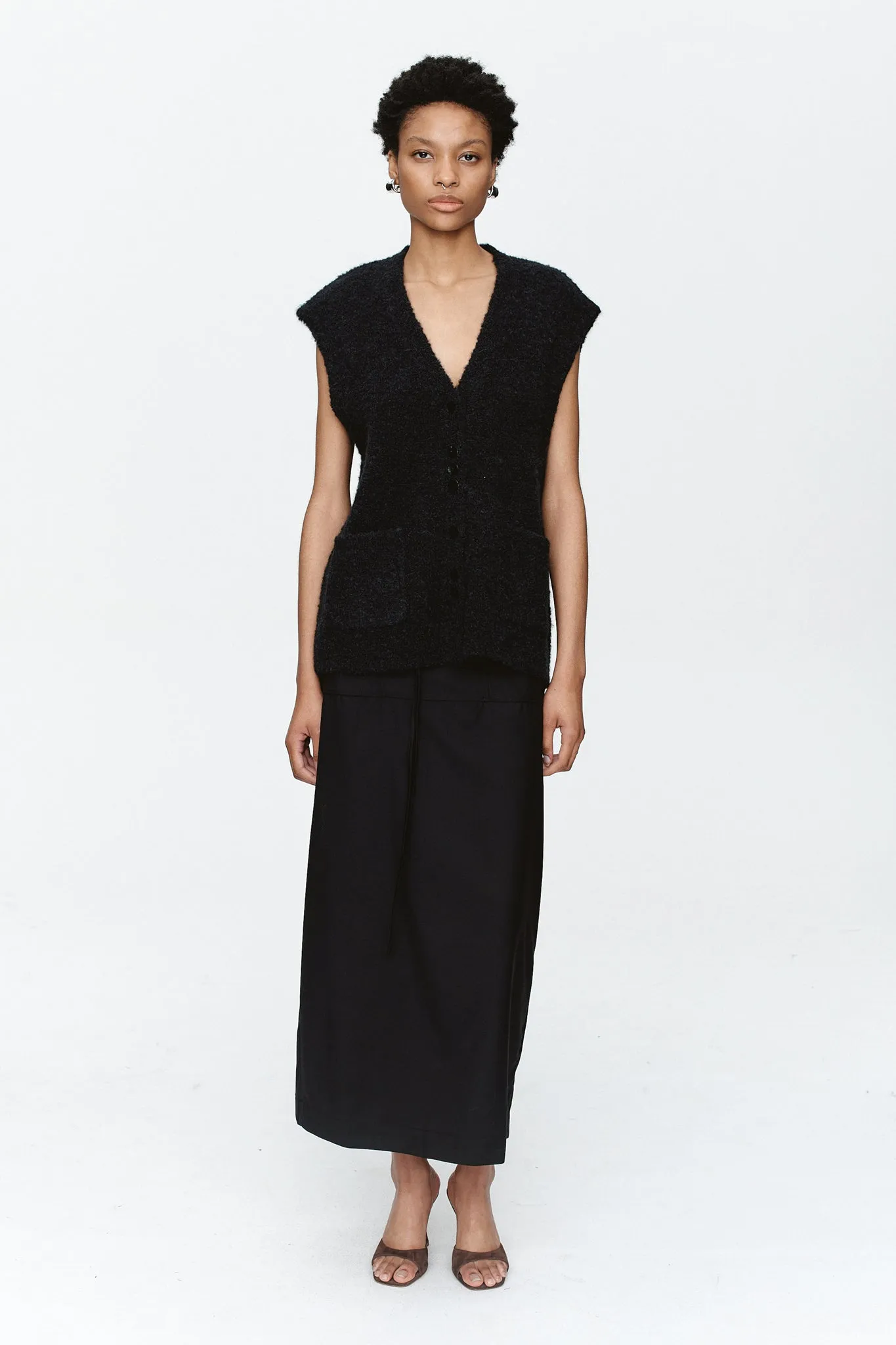 BONITA VEST - BLACK sold by Marle product image thumbnail 2