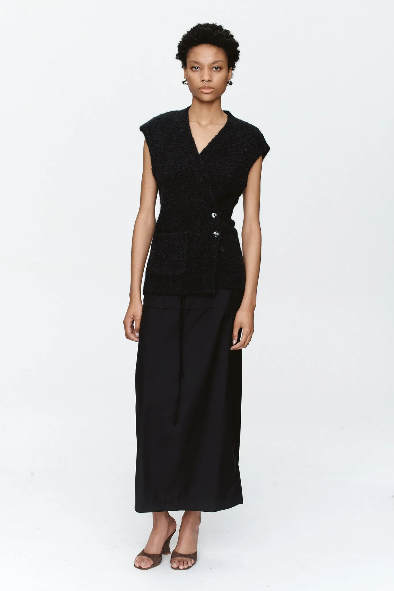 BONITA VEST - BLACK sold by Marle