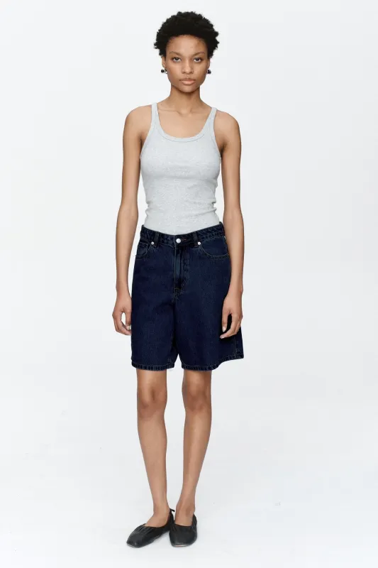 RELAXED JEAN SHORT - INDIGO sold by Marle