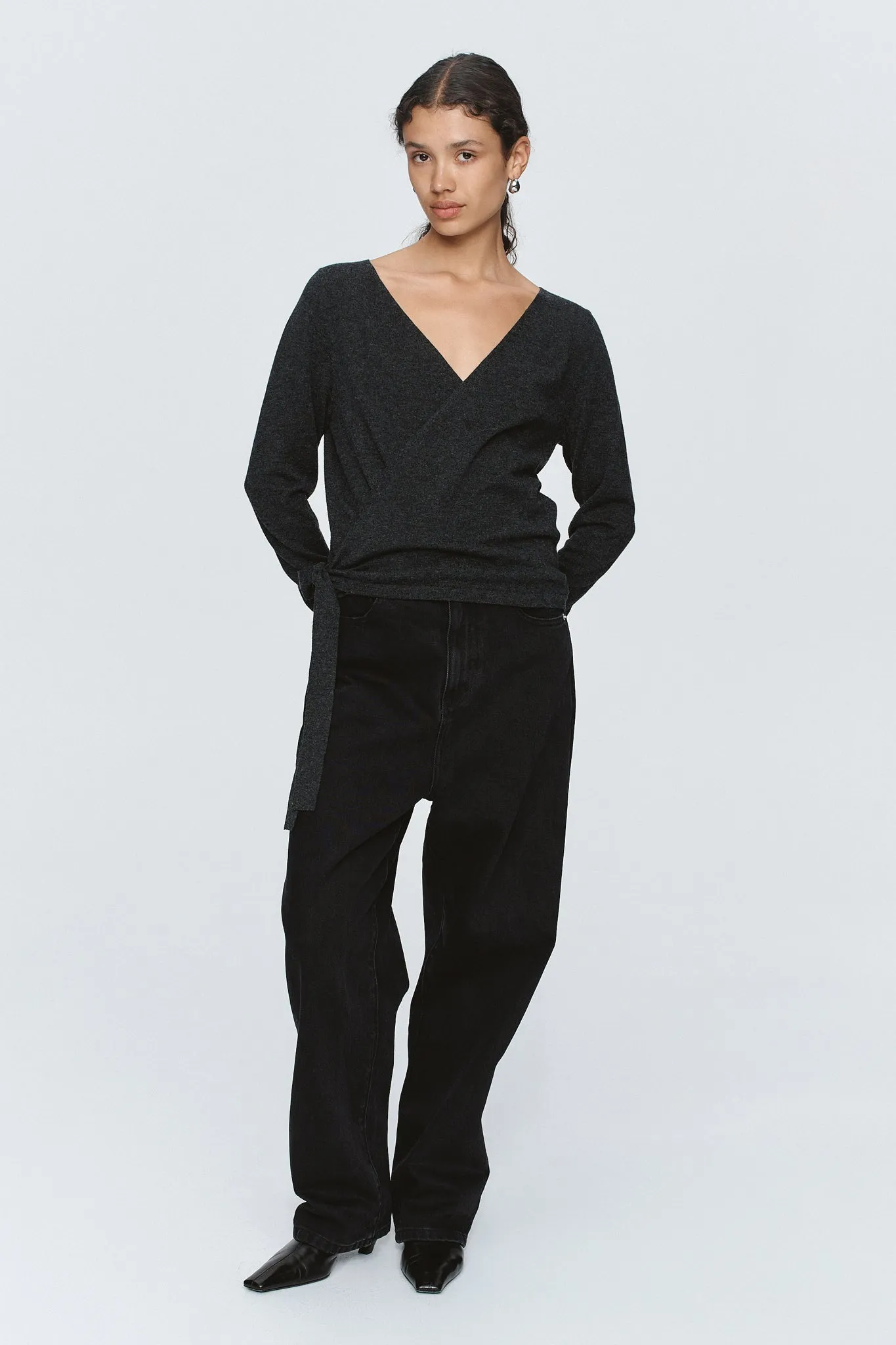 VICTORIA CARDIGAN - CHARCOAL sold by Marle