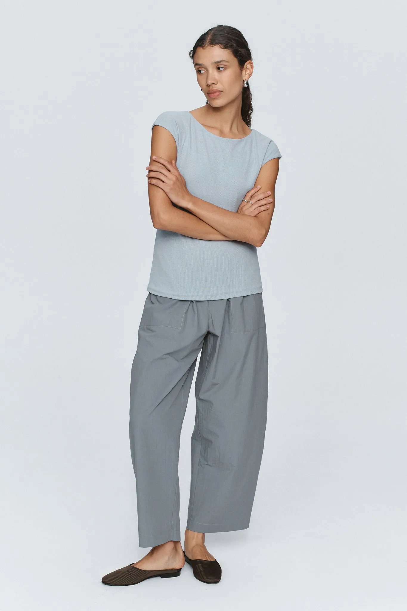 SUKI TOP - DUCK EGG sold by Marle