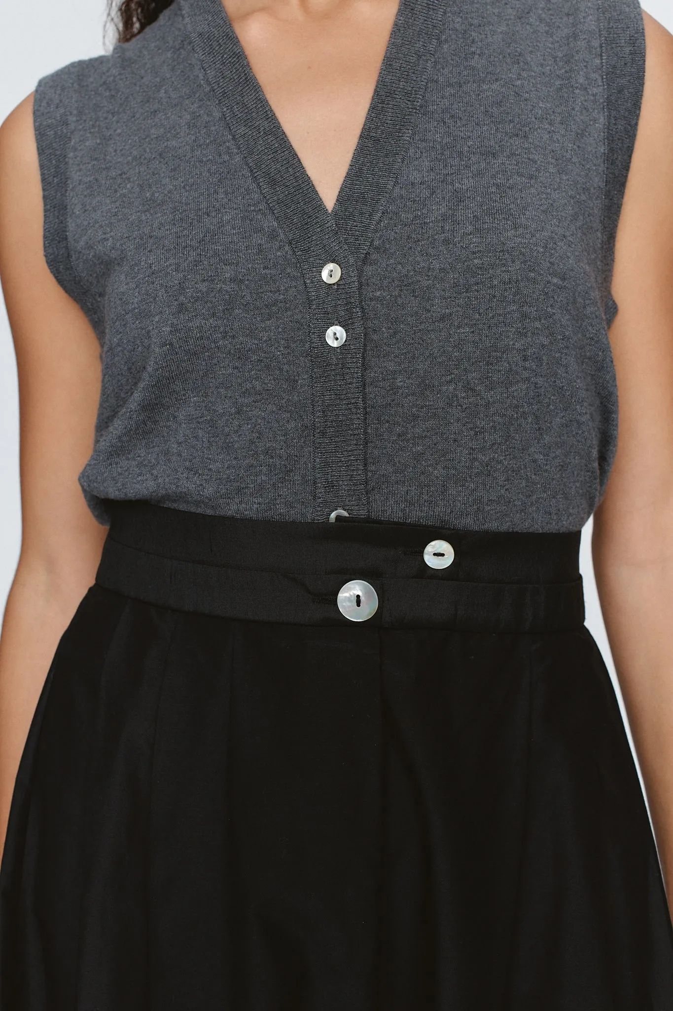 FOUNDATIONS VEST - CHARCOAL sold by Marle product image thumbnail 2