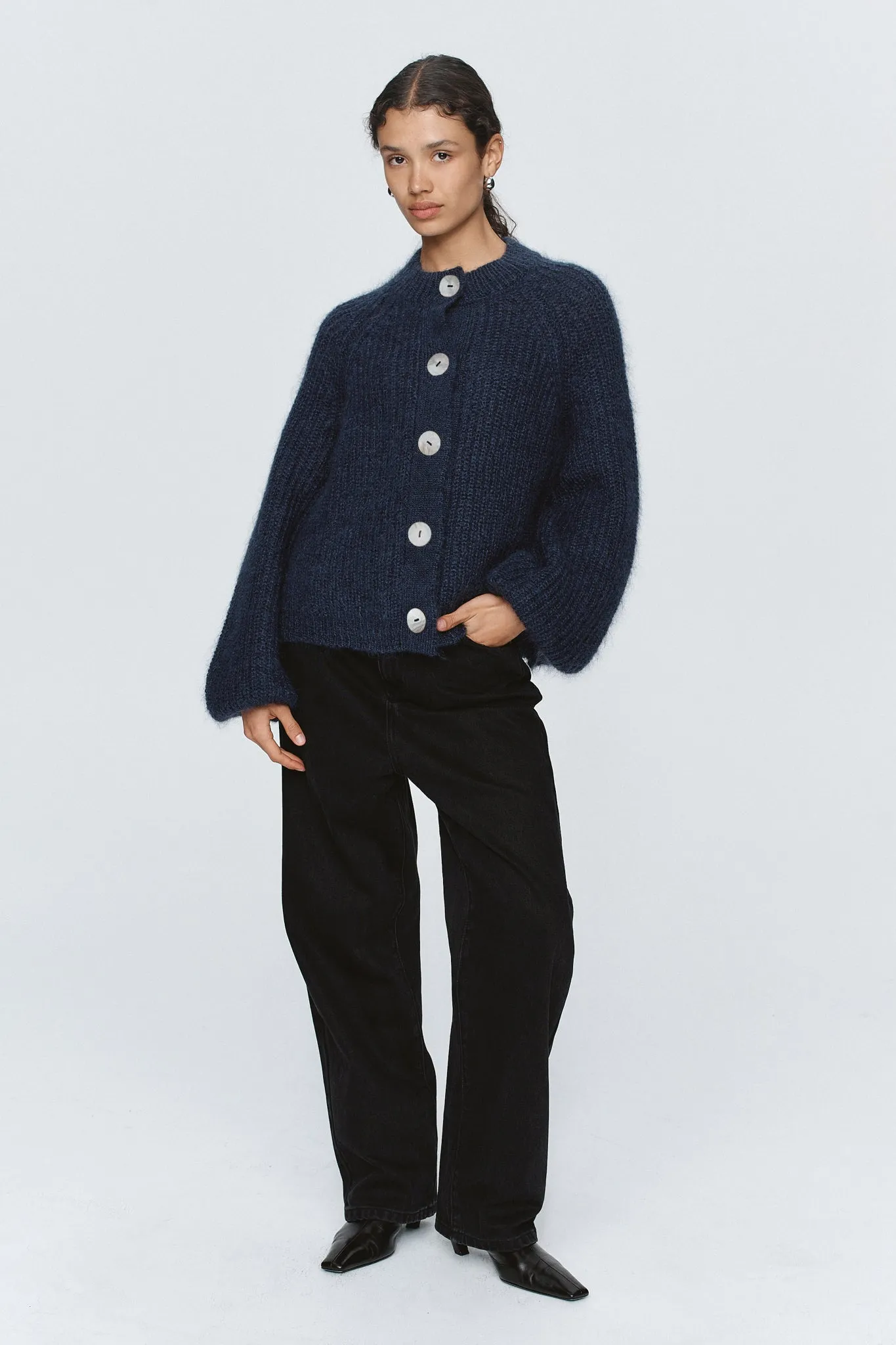 CAIT CARDIGAN - NAVY sold by Marle product image thumbnail 2