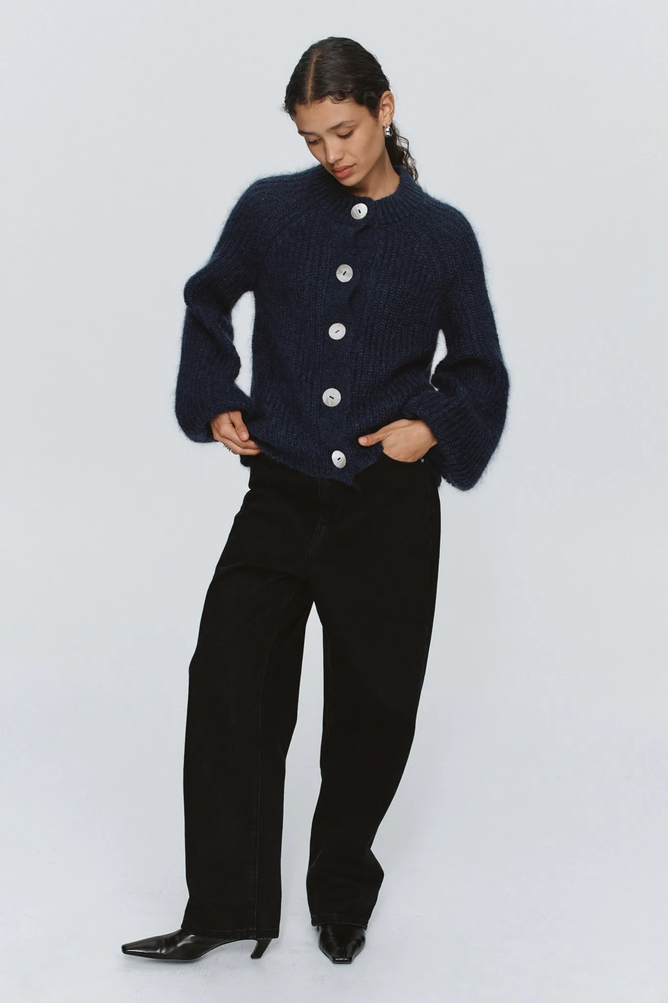 CAIT CARDIGAN - NAVY sold by Marle product image thumbnail 3