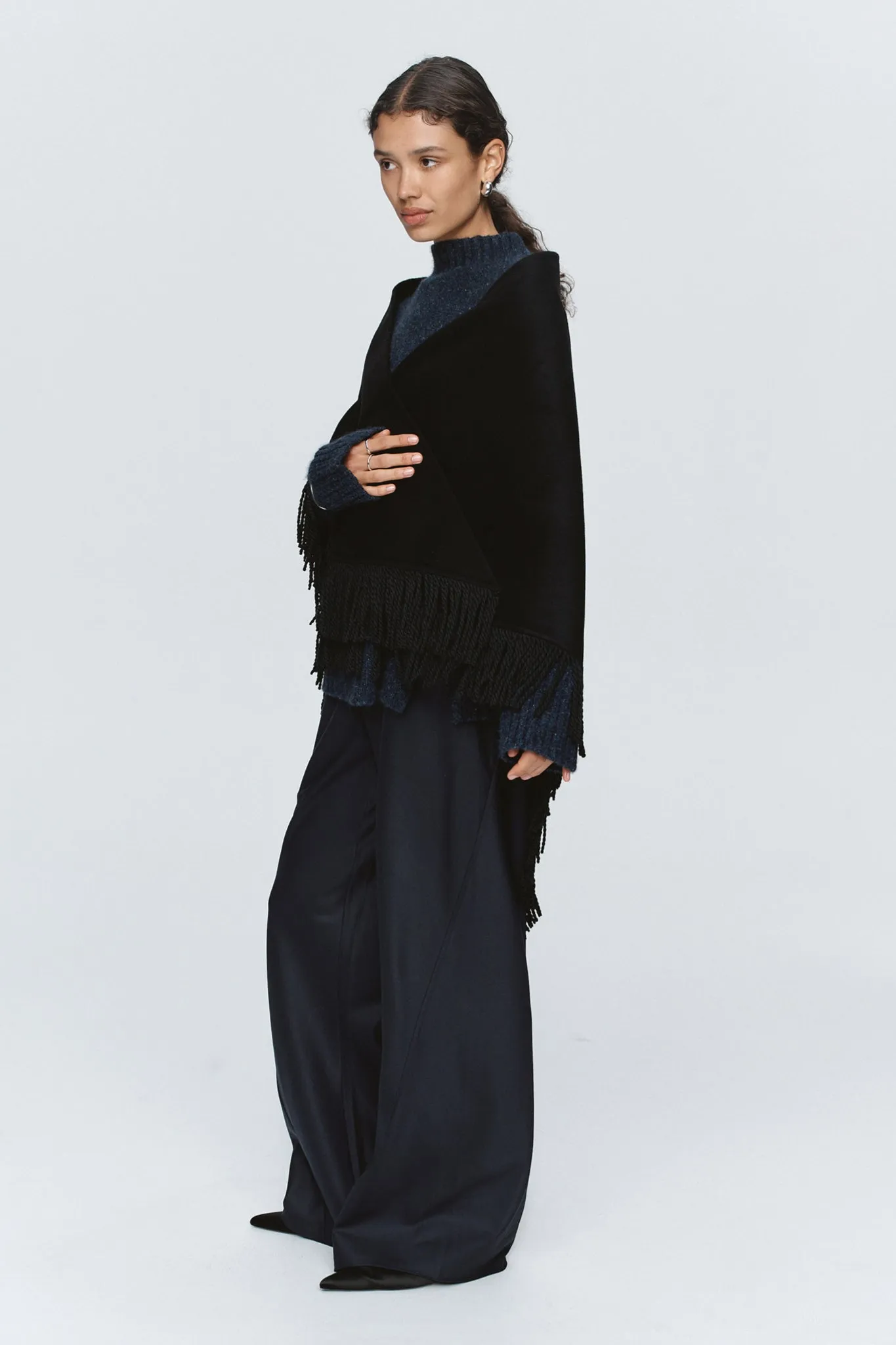 CORA SHAWL - BLACK sold by Marle product image thumbnail 3