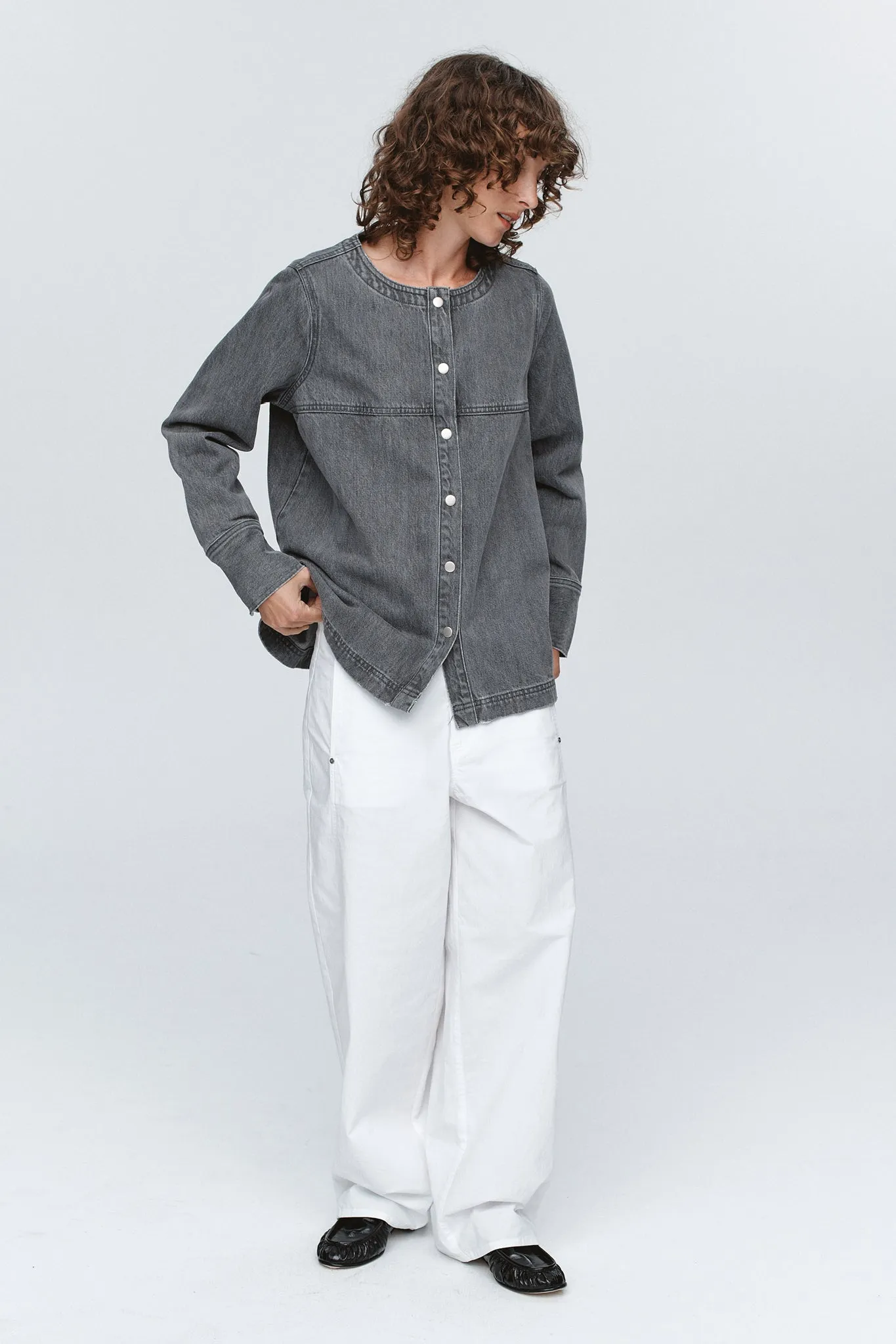 SEAM SHIRT - STONE sold by Marle product image thumbnail 3
