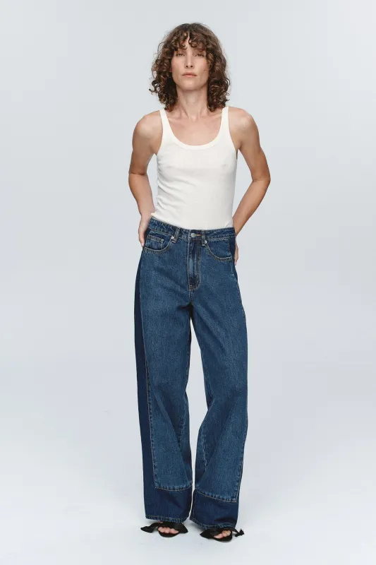 BORDER JEAN - WASHED INDIGO sold by Marle