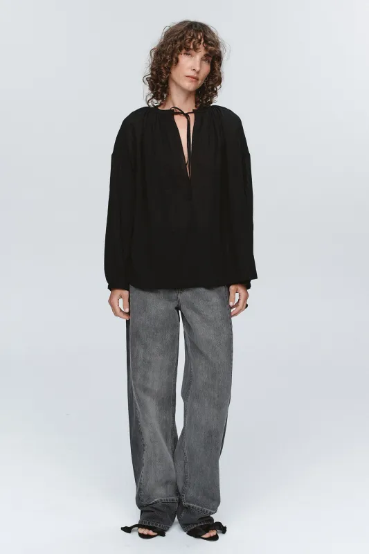 VALERIE TOP - BLACK sold by Marle