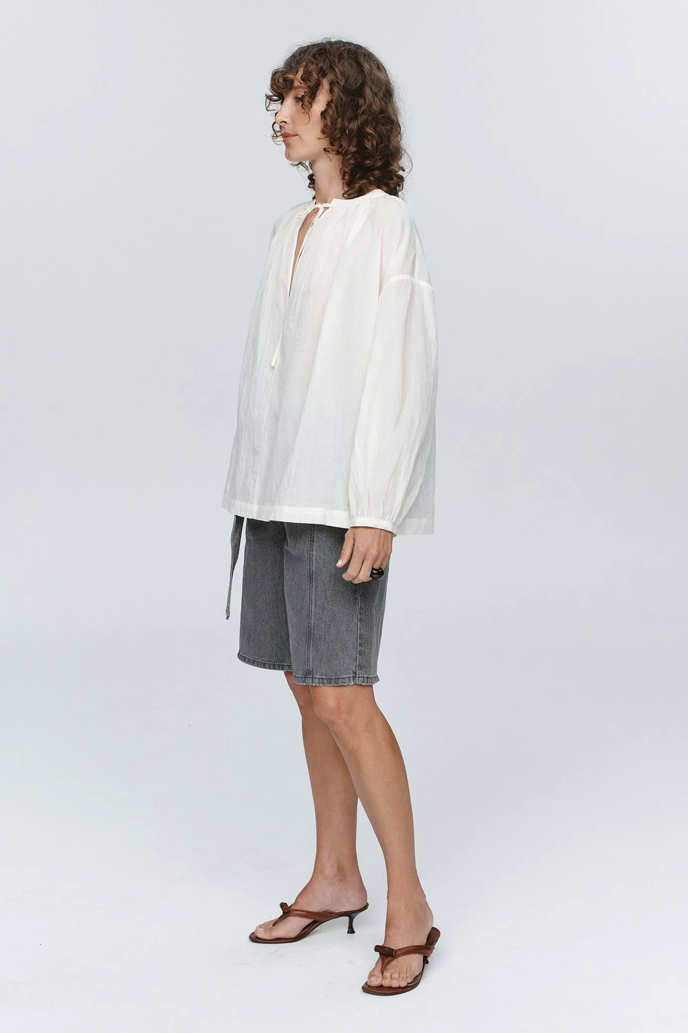 VALERIE TOP - IVORY sold by Marle product image thumbnail 4