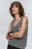 NOVA TOP - BLACK / IVORY MELANGE sold by Marle