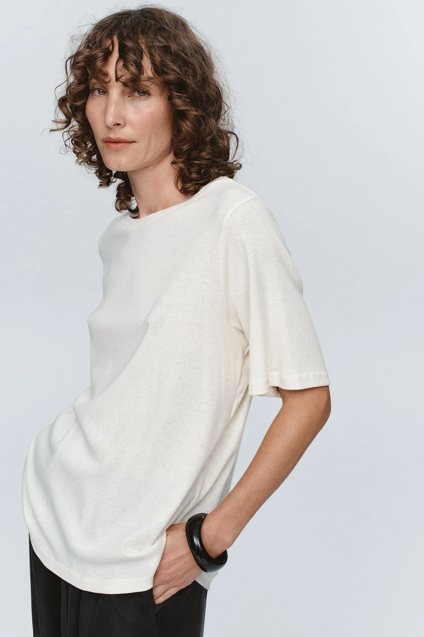 KENNA TEE - CRÈME sold by Marle product image thumbnail 2