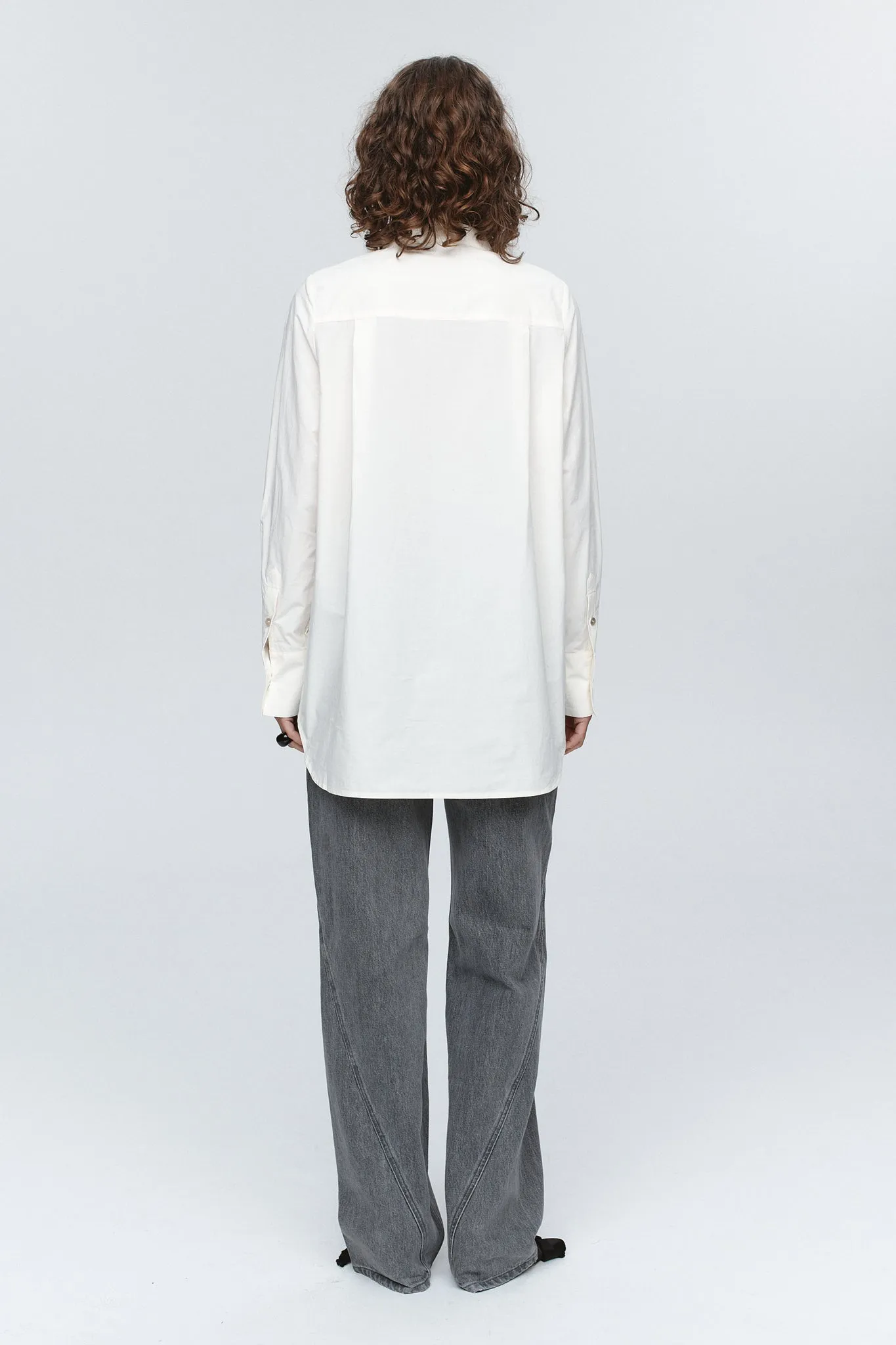 TUXEDO SHIRT - IVORY sold by Marle product image thumbnail 4