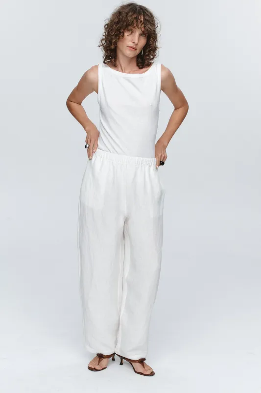 ATTICUS PANT - IVORY sold by Marle