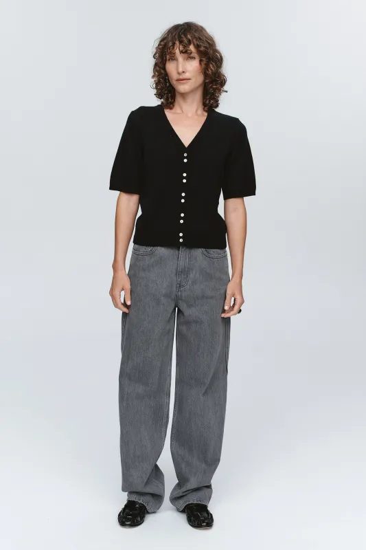 HUGO CARDIGAN - BLACK sold by Marle