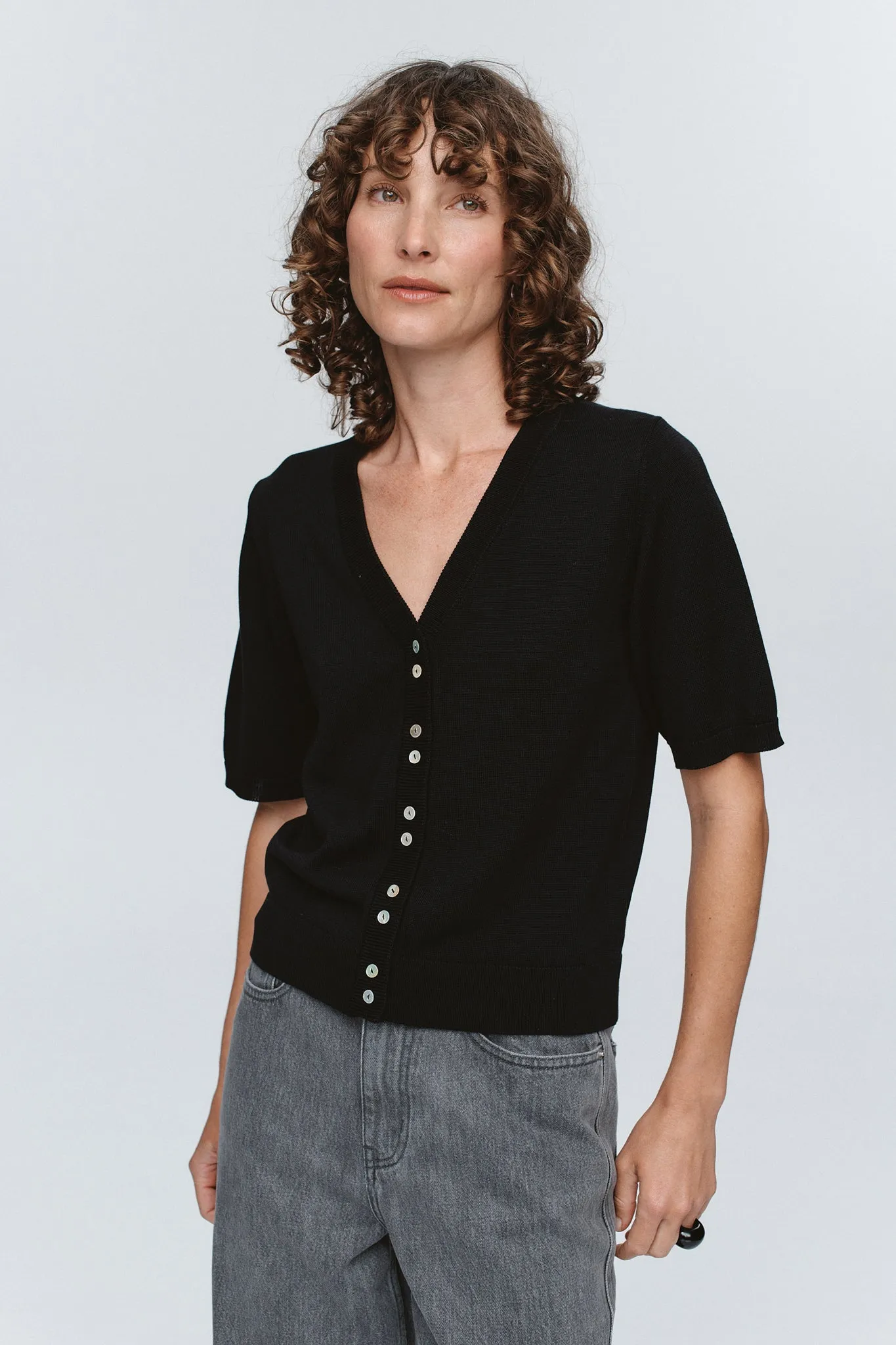 HUGO CARDIGAN - BLACK sold by Marle product image thumbnail 2