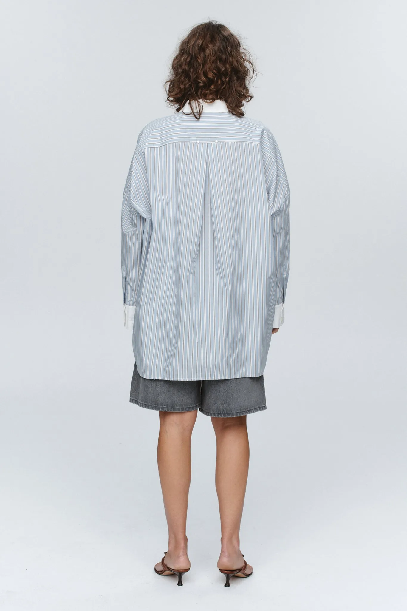 EDIE SHIRT - BLEU STRIPE sold by Marle product image thumbnail 5