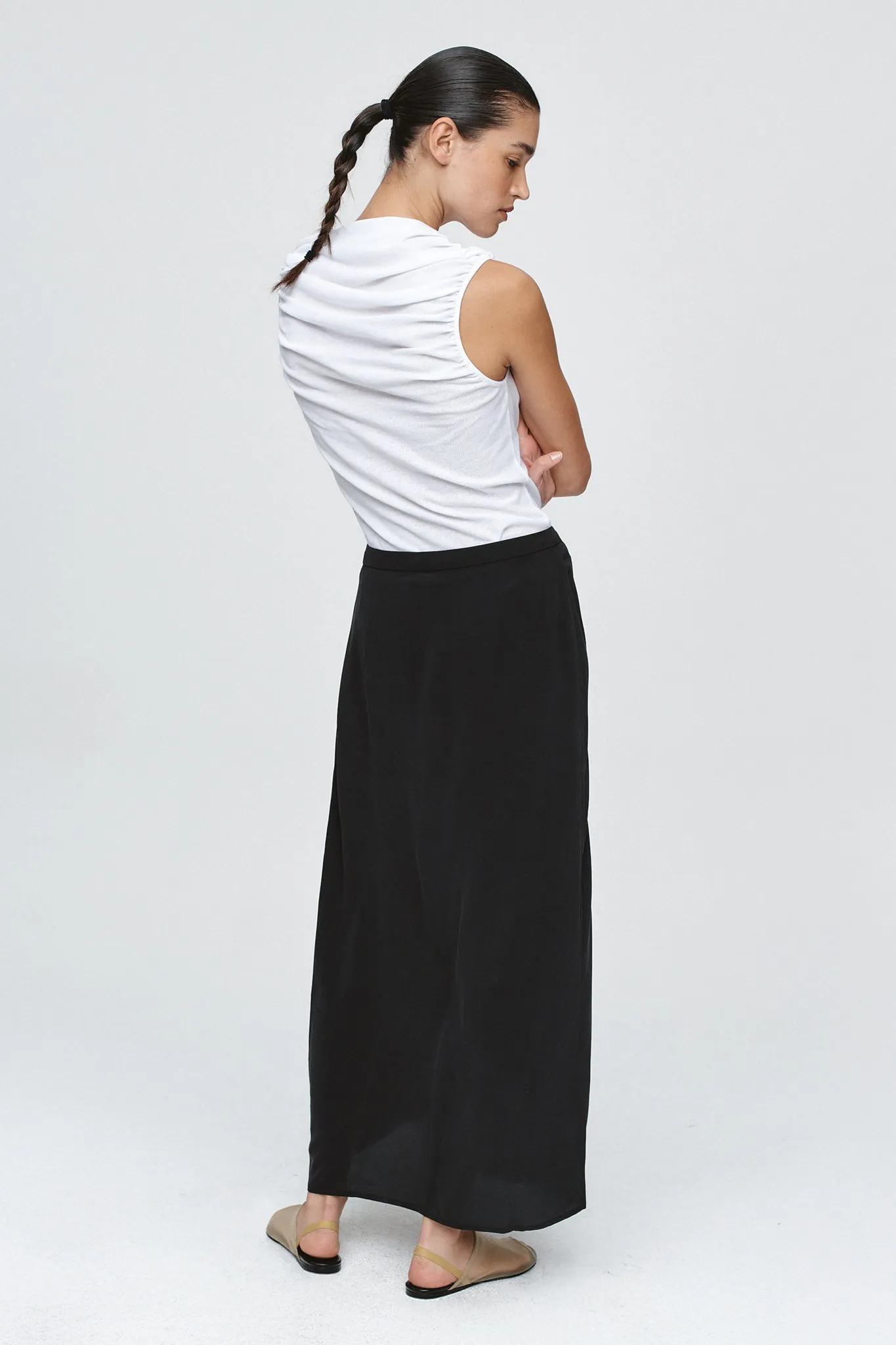 LOUELLA SKIRT - BLACK sold by Marle product image thumbnail 4