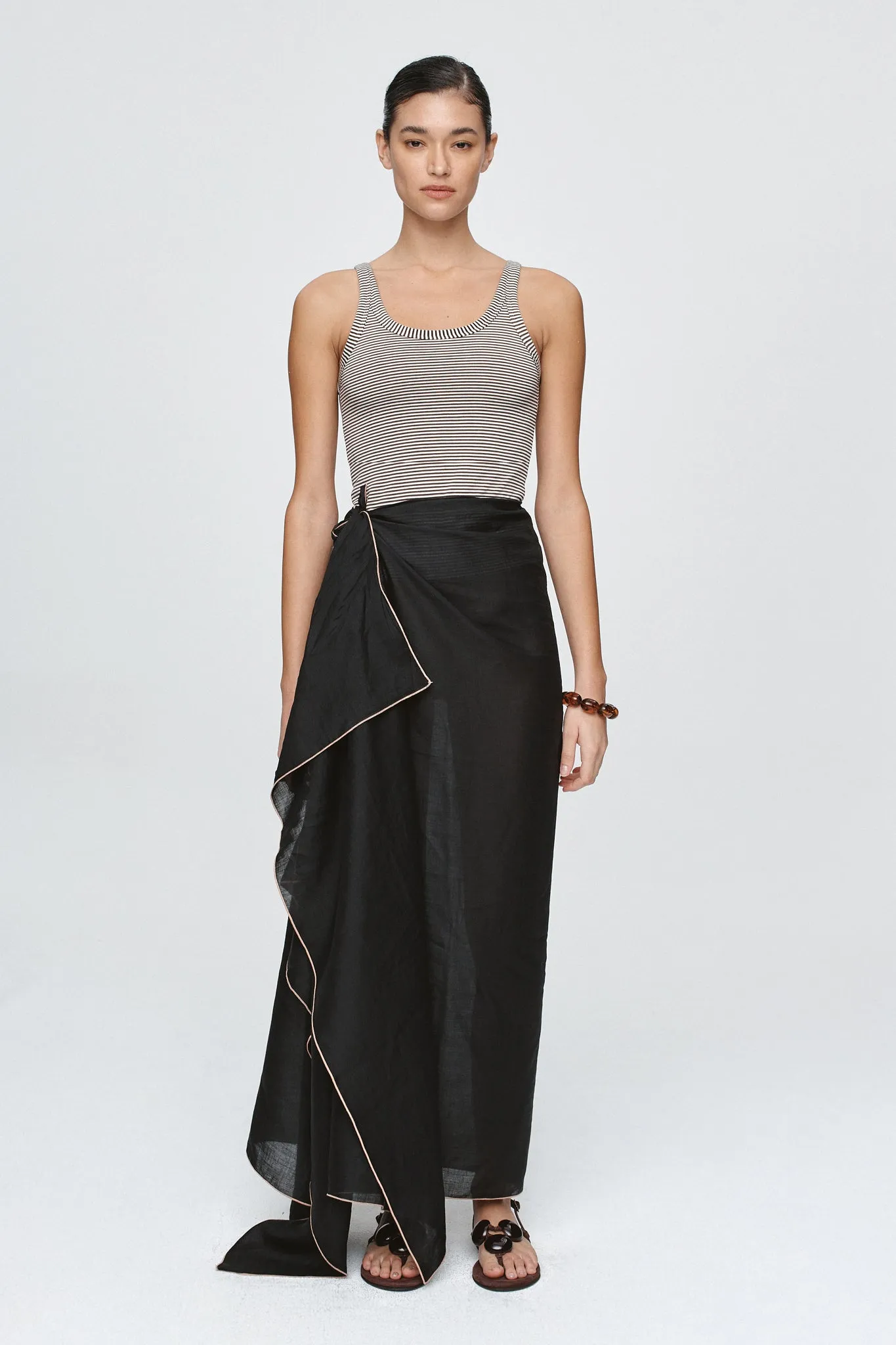 HATTIE SARONG - BLACK sold by Marle product image thumbnail 2