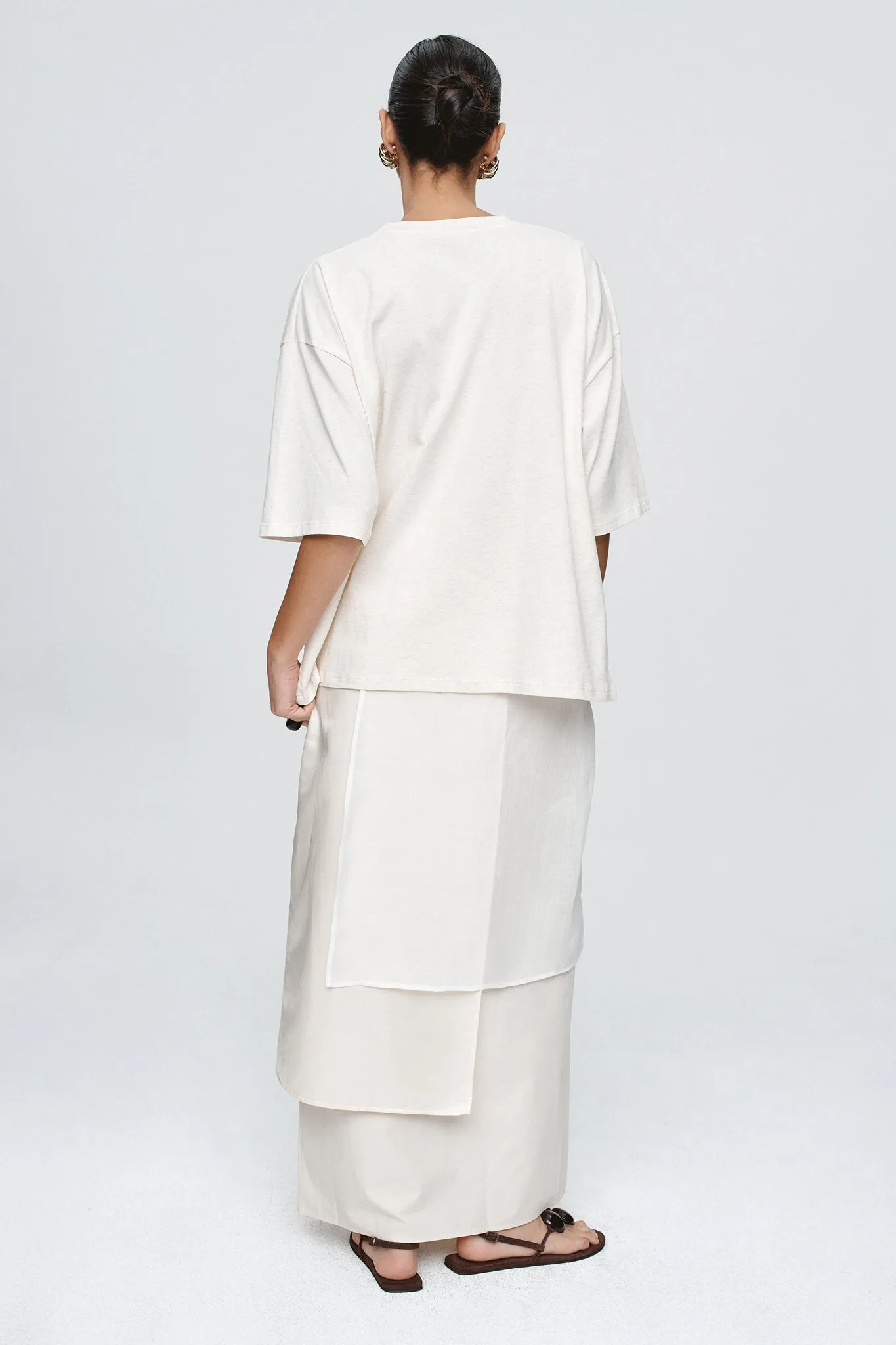 AUSTIN TEE - OAT MARLE sold by Marle product image thumbnail 5