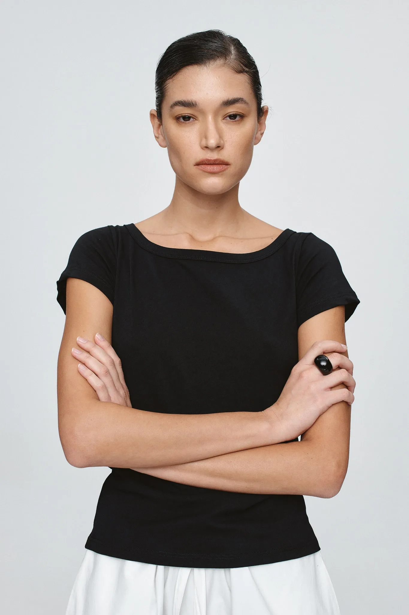 LILL TEE - BLACK sold by Marle product image thumbnail 2