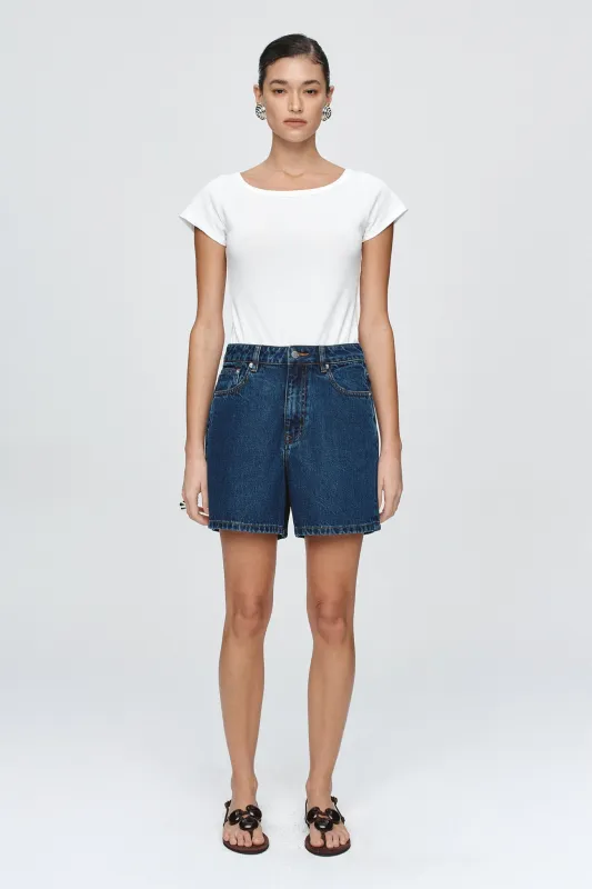 CLASSIC JEAN SHORT - CLASSIC BLUE sold by Marle