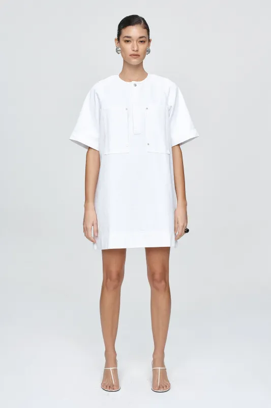 PATCH POCKET DRESS - BLANC sold by Marle