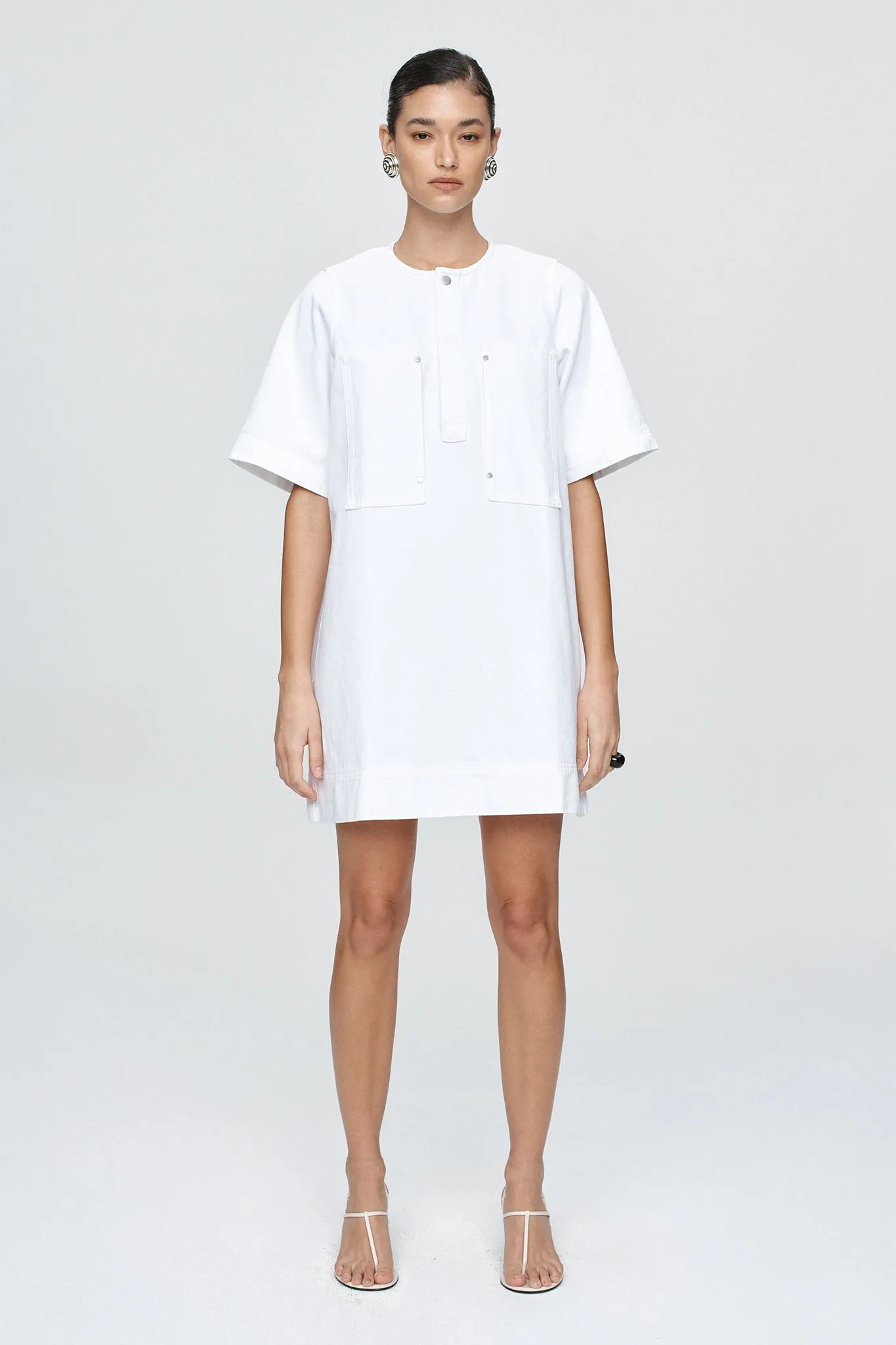 PATCH POCKET DRESS - BLANC sold by Marle