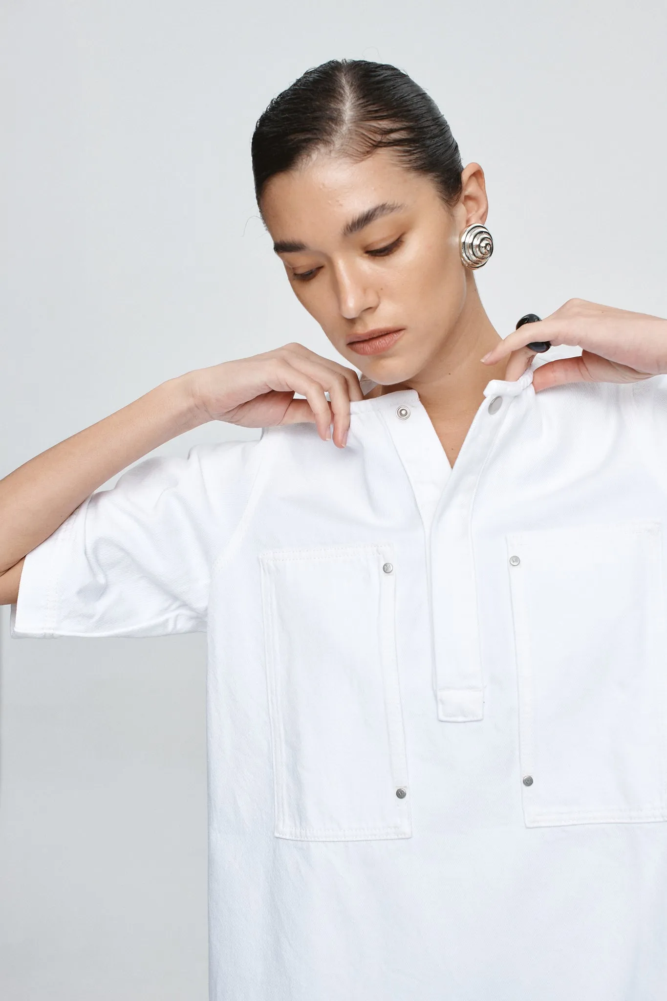PATCH POCKET DRESS - BLANC sold by Marle product image thumbnail 2