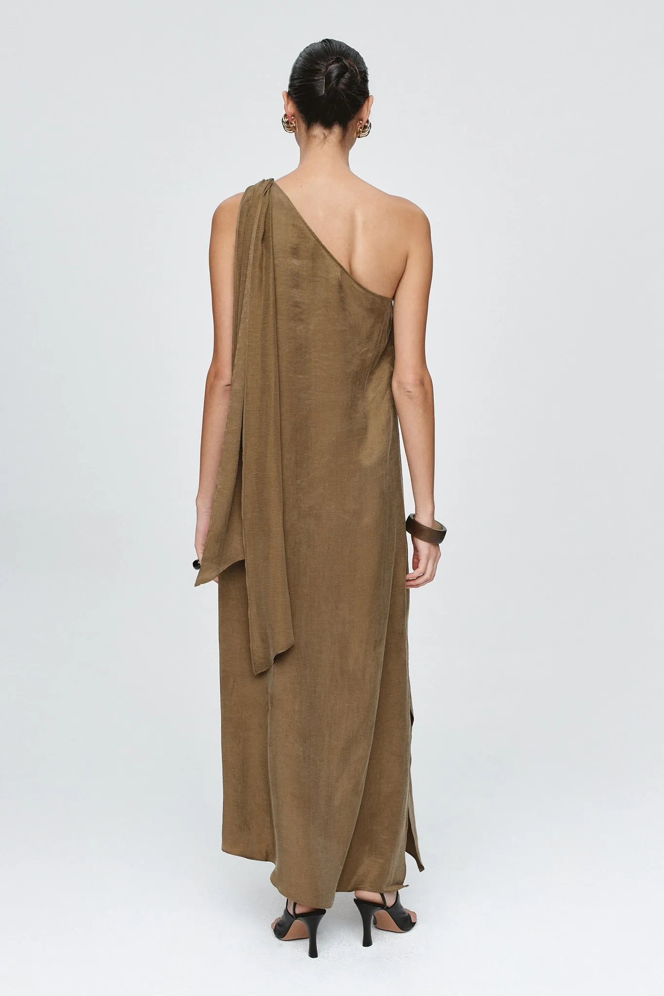 ROSA DRESS - OLIVE sold by Marle product image thumbnail 4