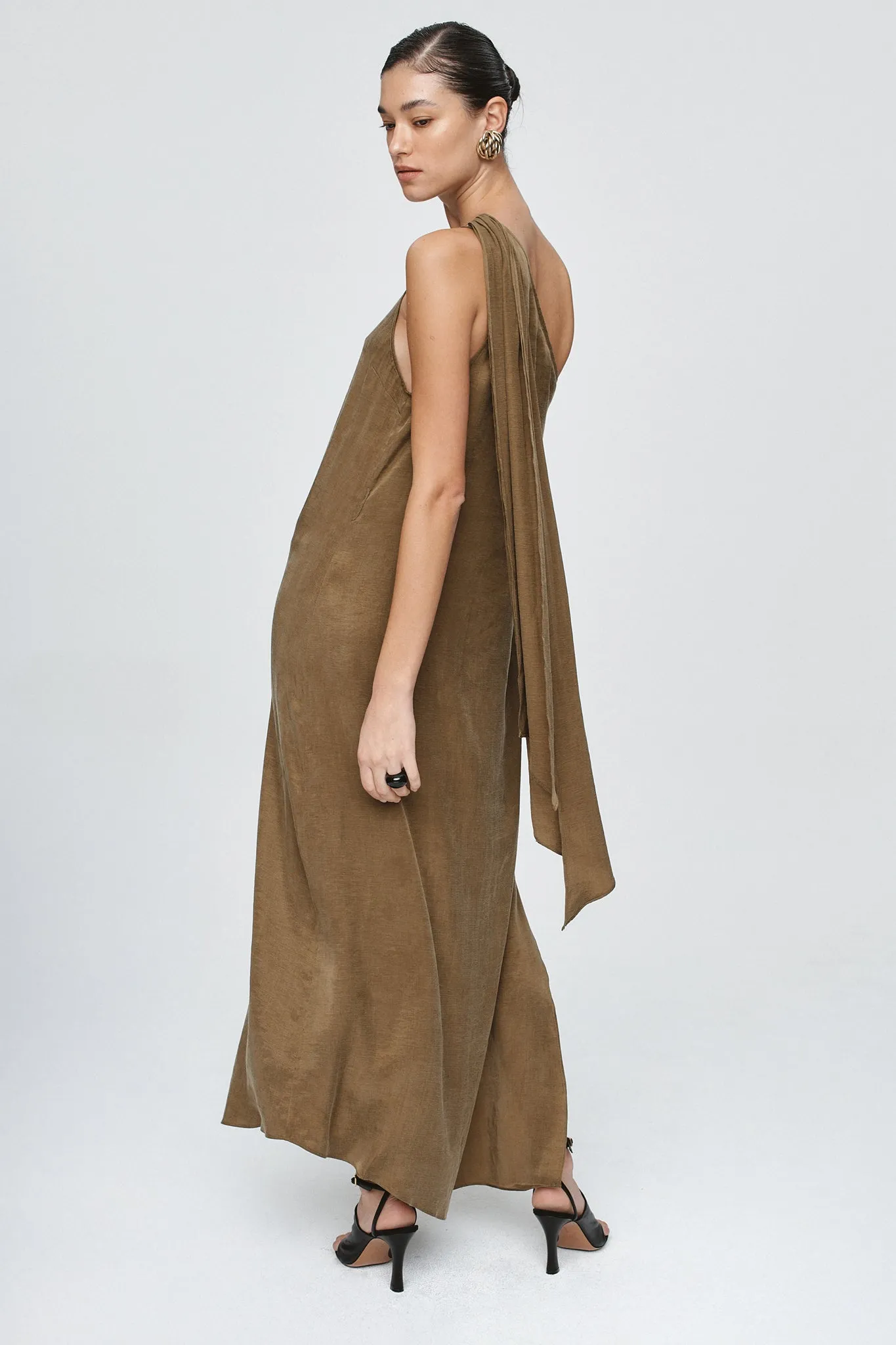 ROSA DRESS - OLIVE sold by Marle product image thumbnail 5
