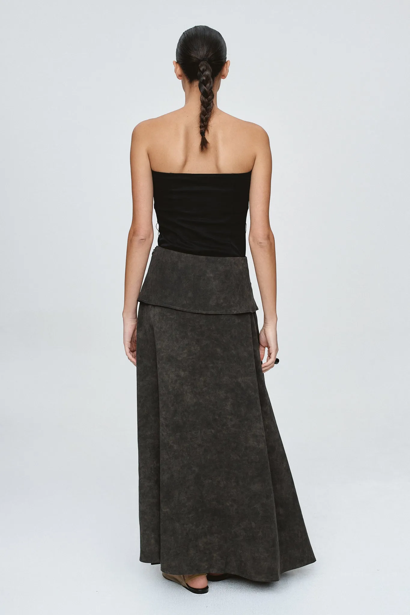 TAFFY SKIRT - WASHED BLACK sold by Marle product image thumbnail 5