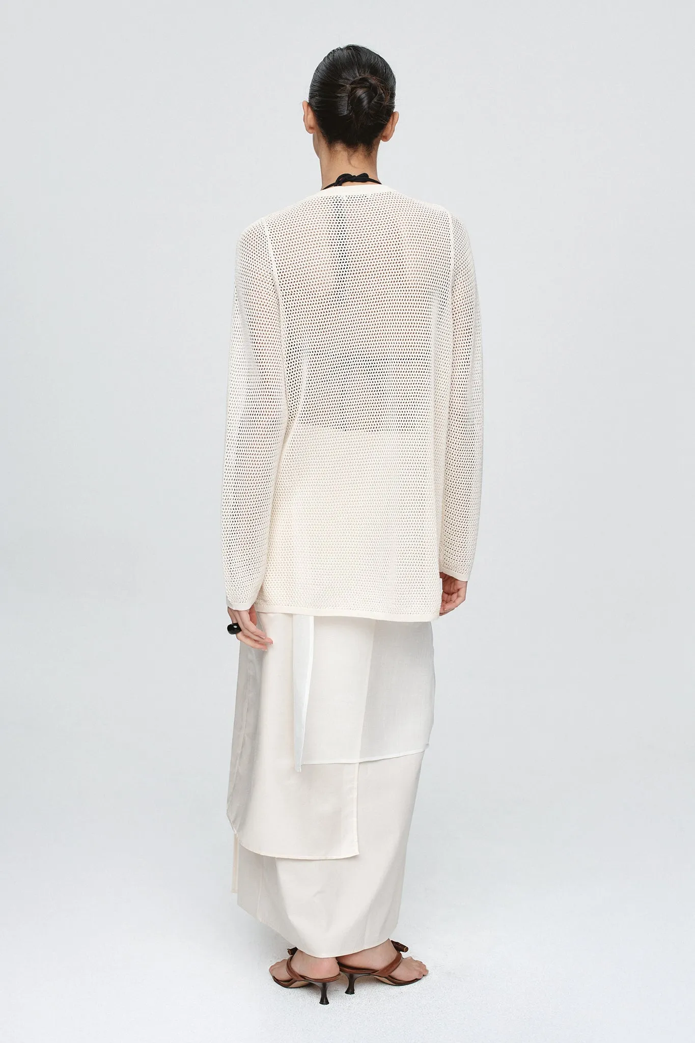 CALLA CARDIGAN - IVORY sold by Marle product image thumbnail 5