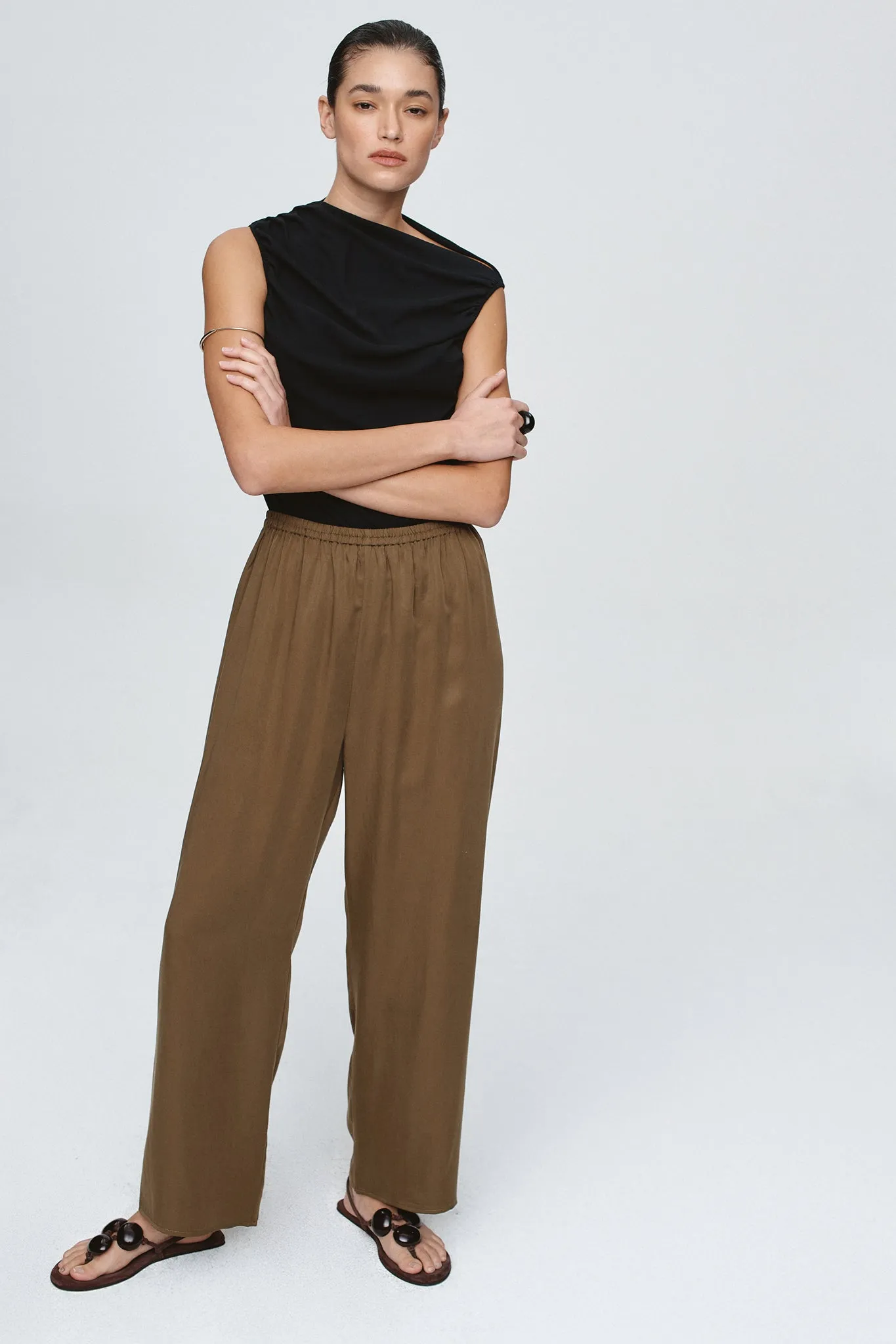 RENEE PANT - OLIVE sold by Marle product image thumbnail 5