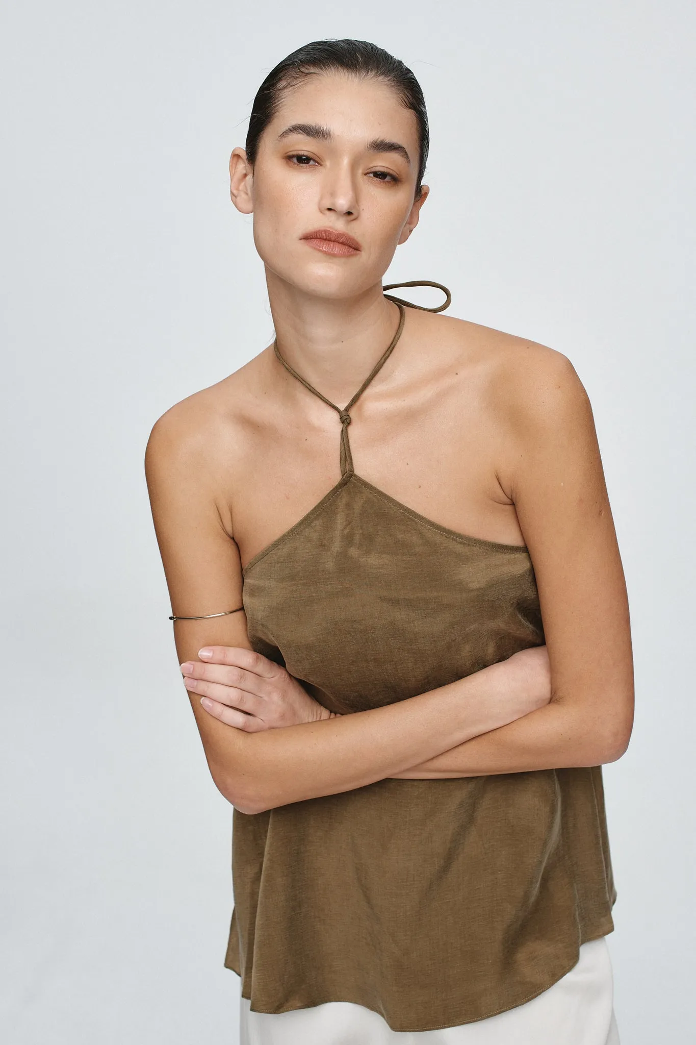 DANTE TOP - OLIVE sold by Marle product image thumbnail 5