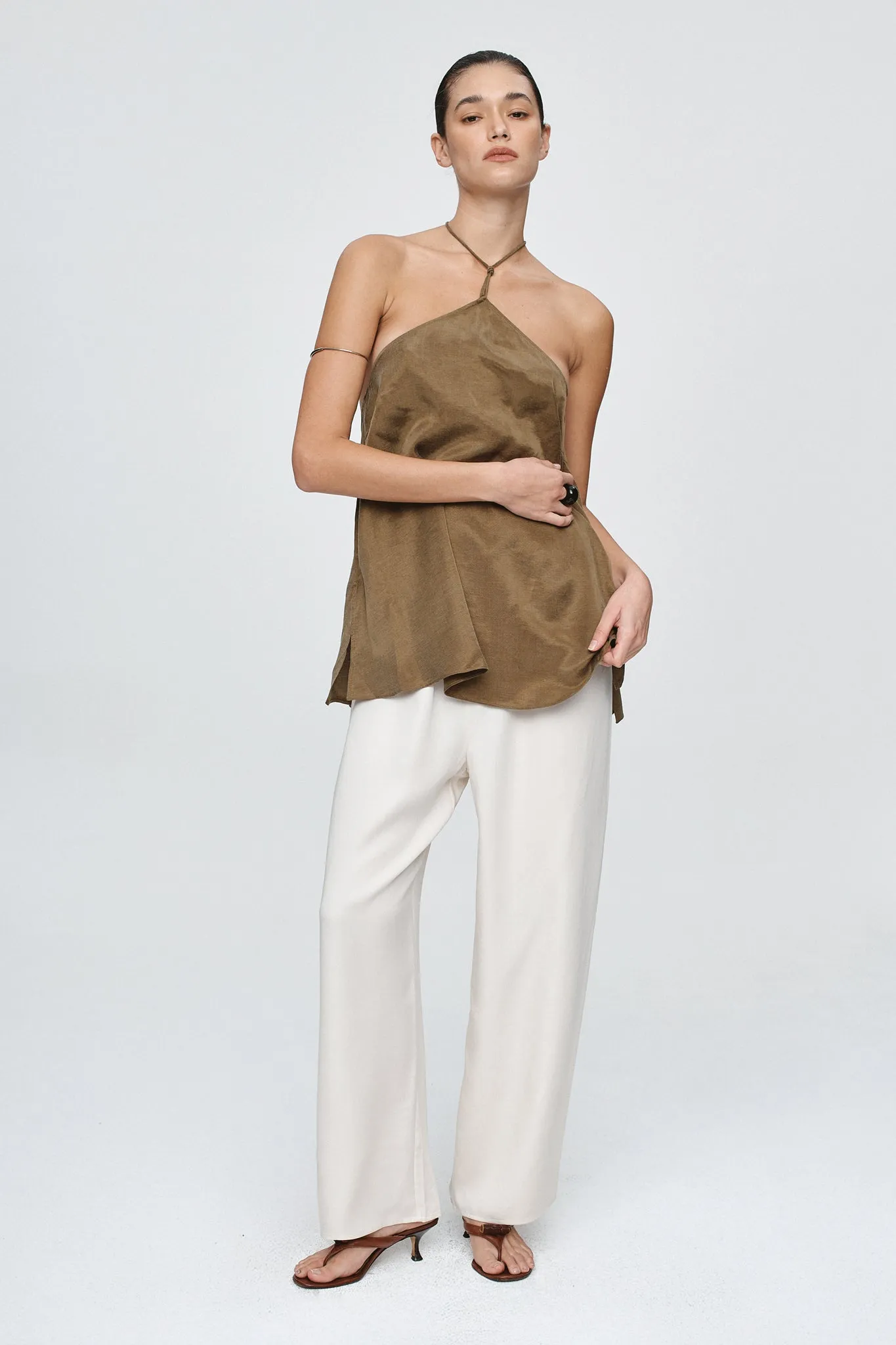 DANTE TOP - OLIVE sold by Marle product image thumbnail 3
