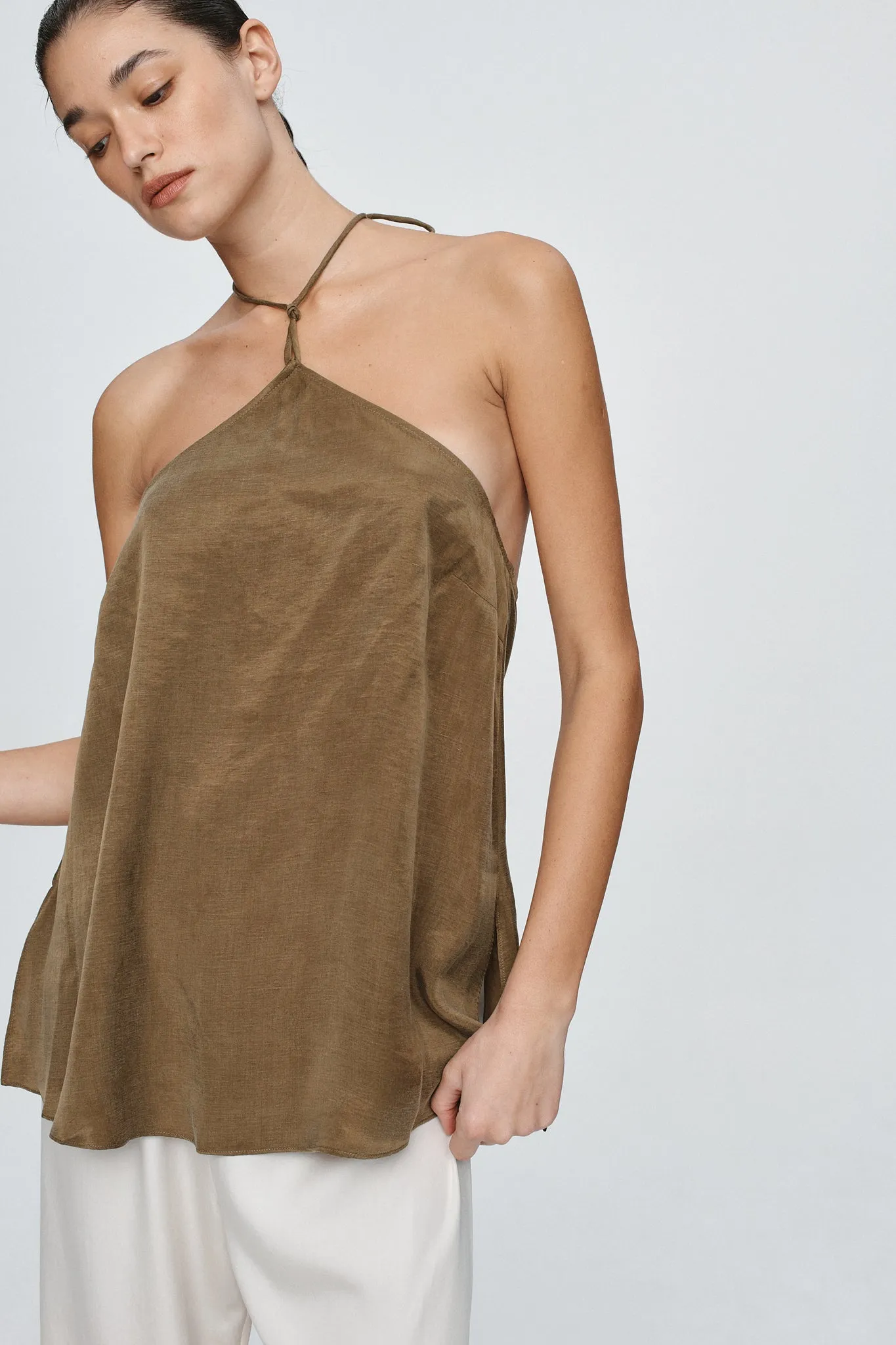 DANTE TOP - OLIVE sold by Marle product image thumbnail 2