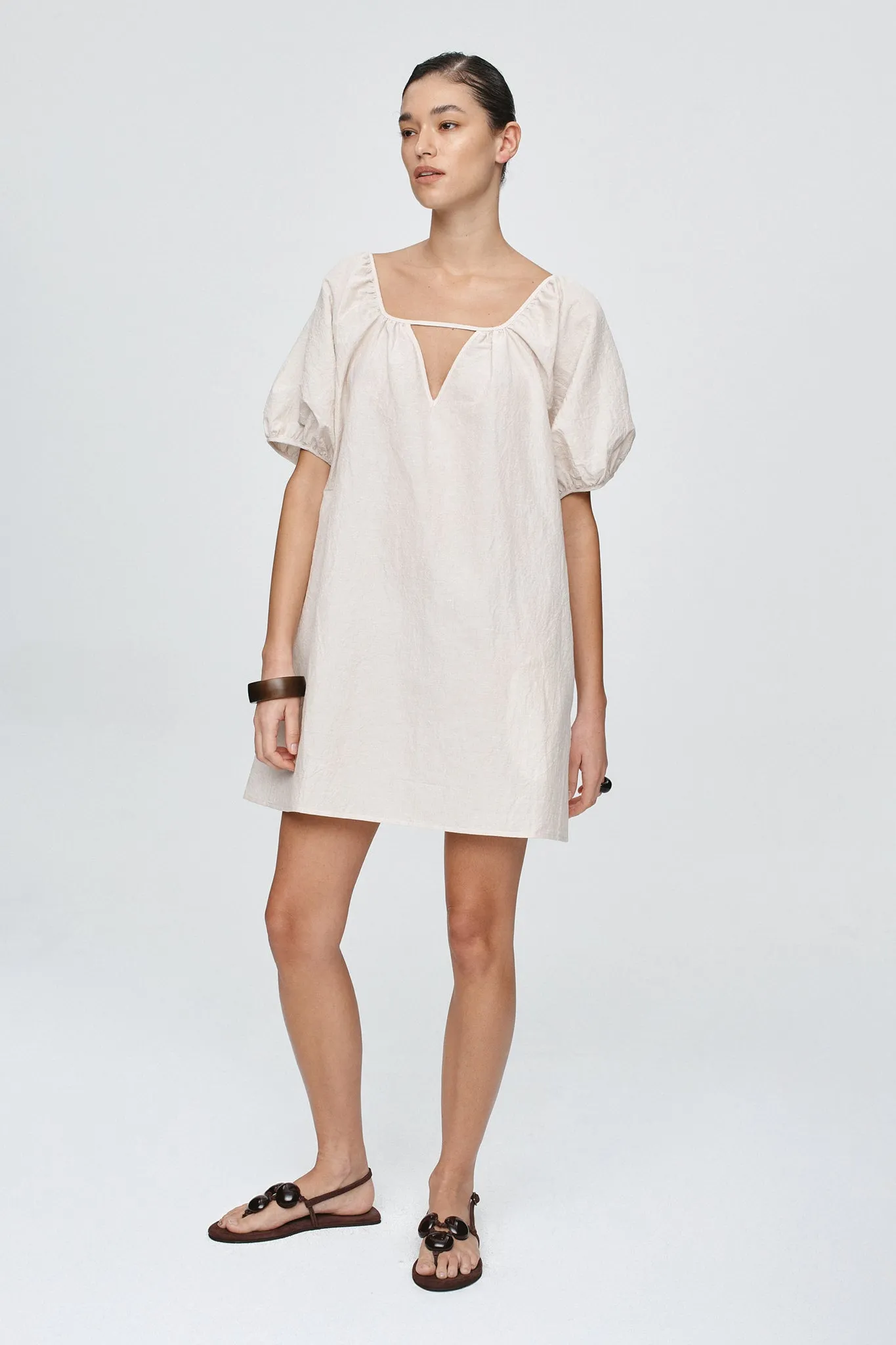KENDRA MINI DRESS - CASHEW sold by Marle product image thumbnail 3