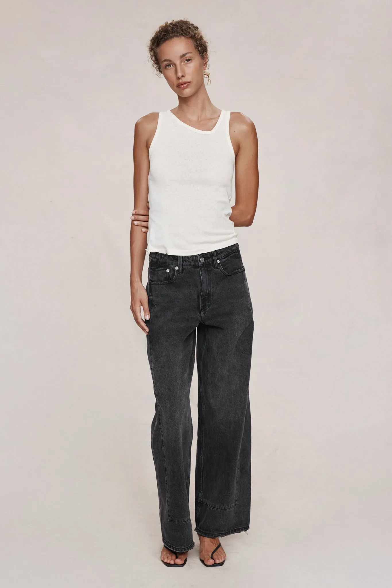 BORDER JEAN - FADED BLACK sold by Marle product image thumbnail 3