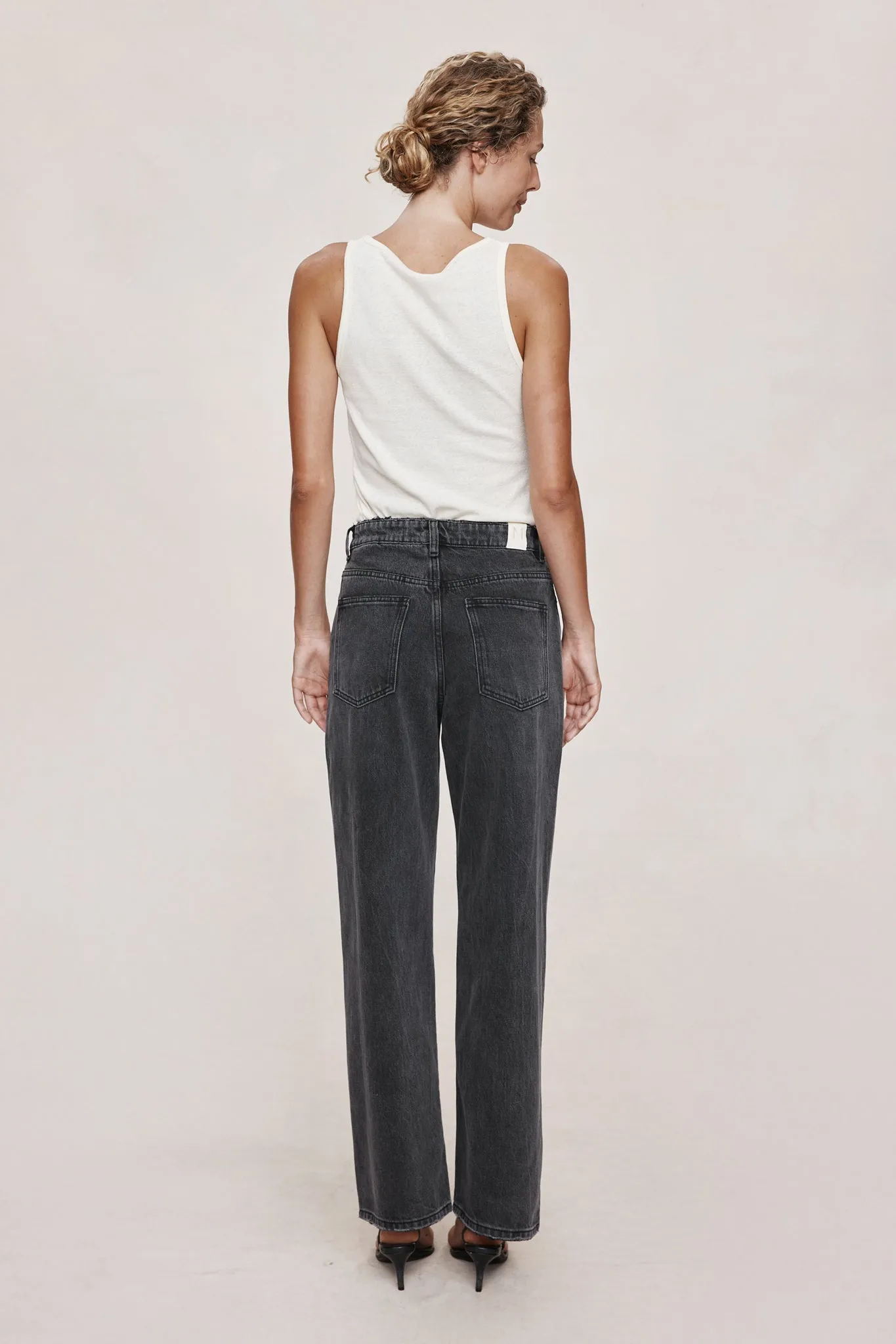 WIDE LEG JEAN - FADED BLACK sold by Marle product image thumbnail 5