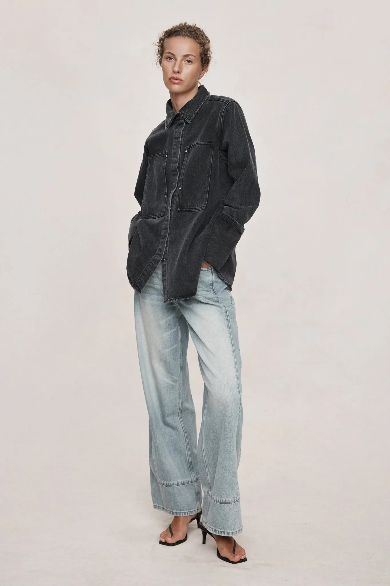 CROSTA SHIRT - FADED BLACK sold by Marle product image thumbnail 4