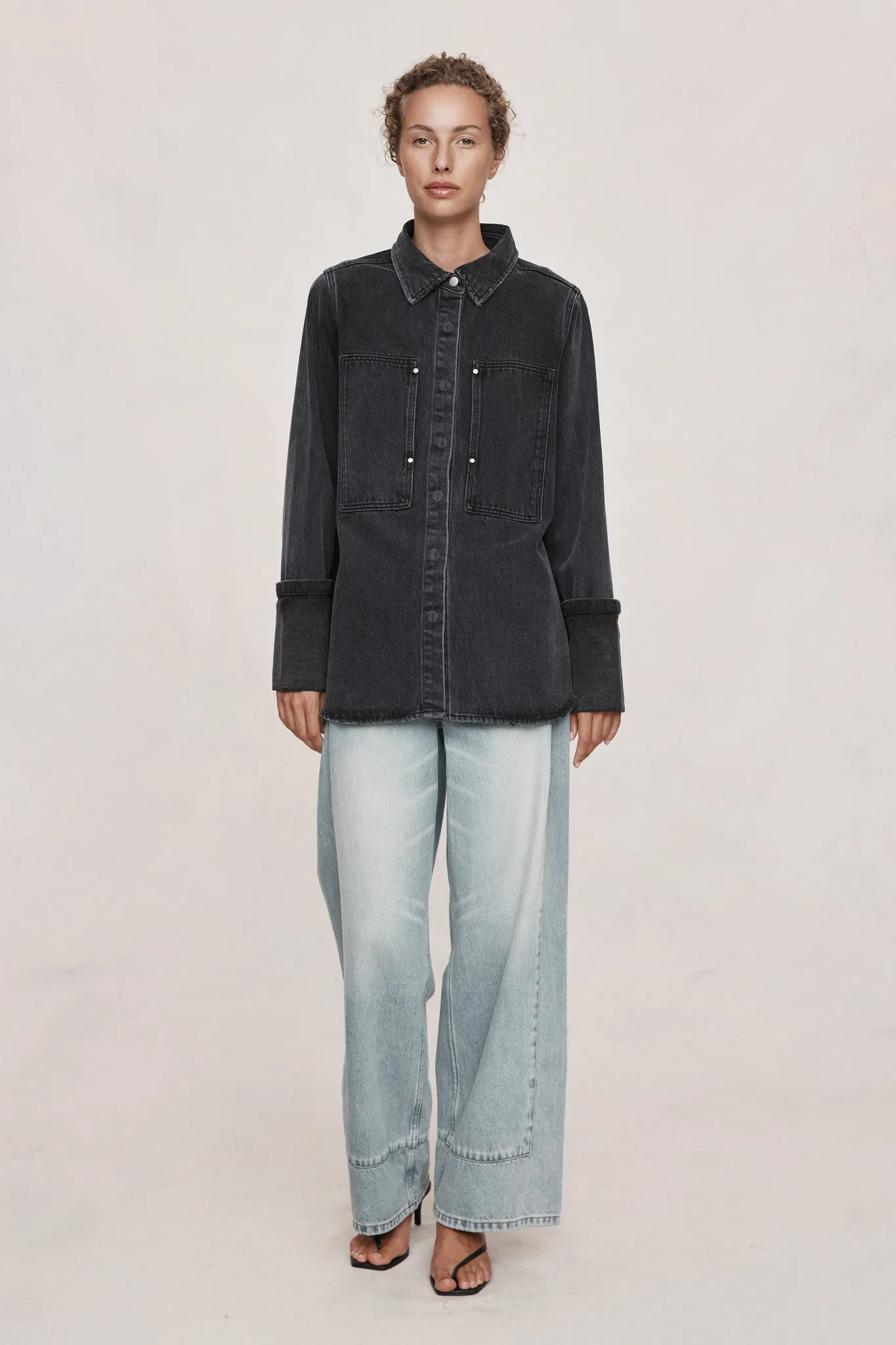 CROSTA SHIRT - FADED BLACK sold by Marle