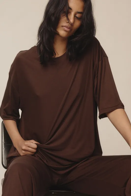 MARTIEN TEE - CHESTNUT made by Marle
